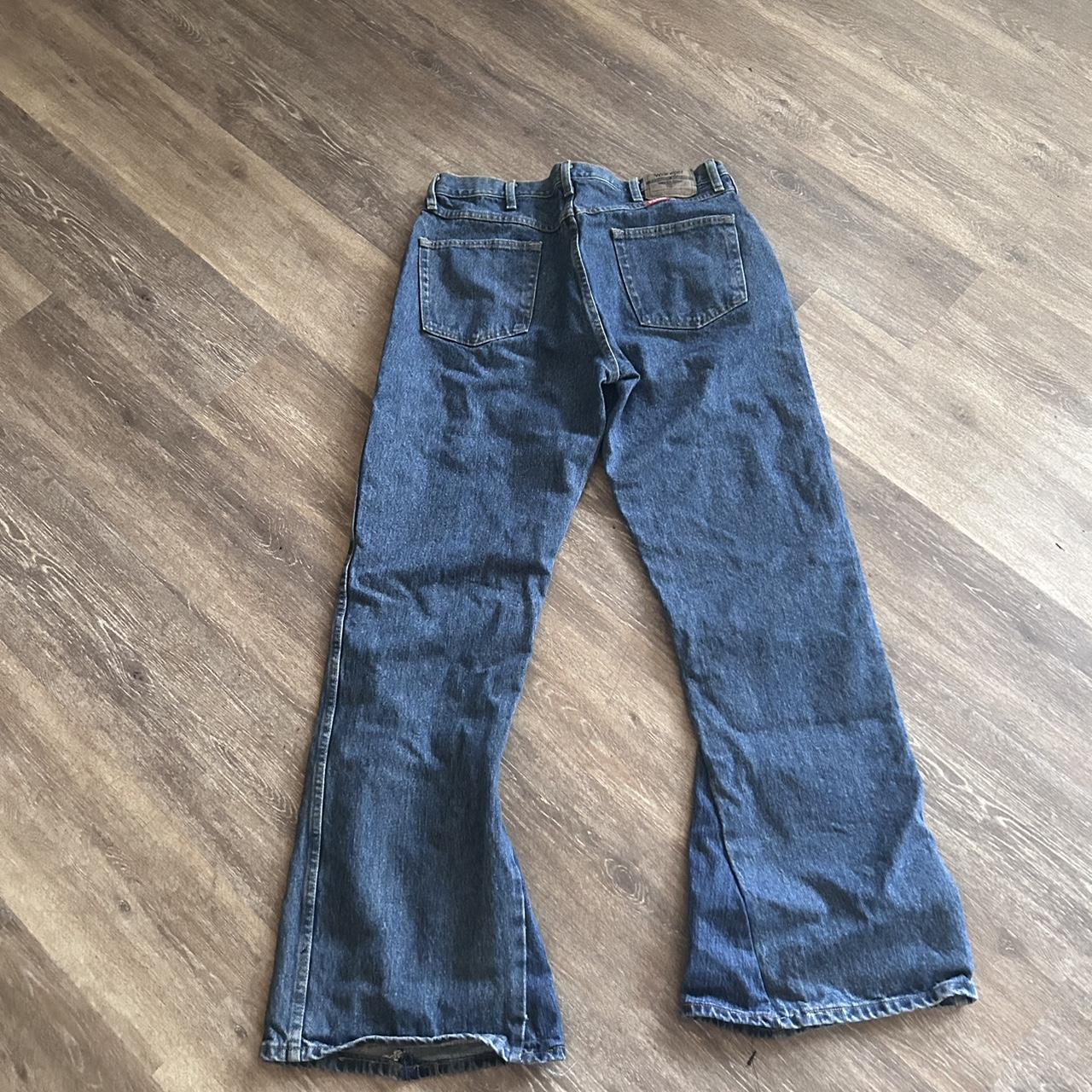 wrangler flared jeans 25 inch leg opening 36x34