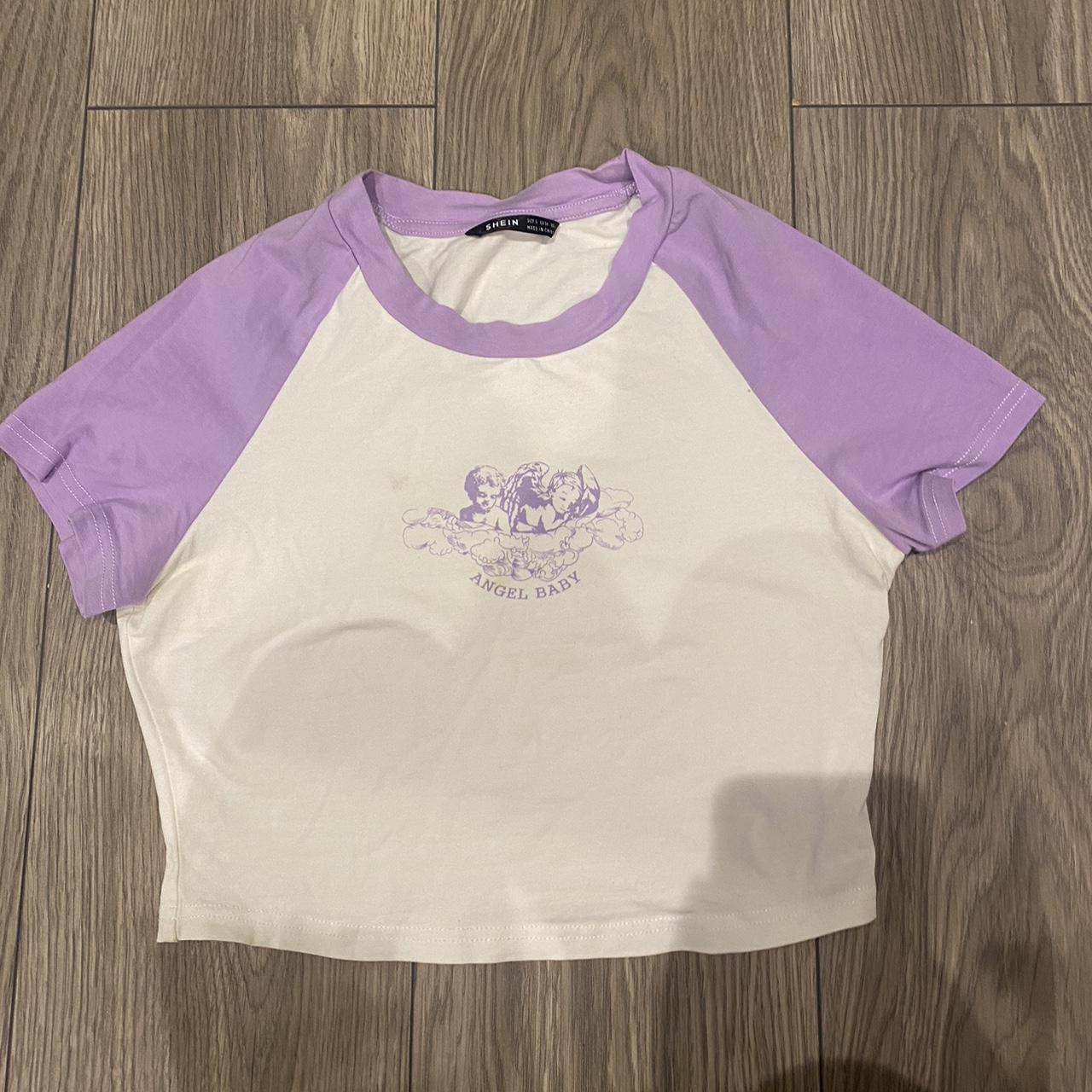 -Shein angel baby baby tee -Very few signs of... - Depop