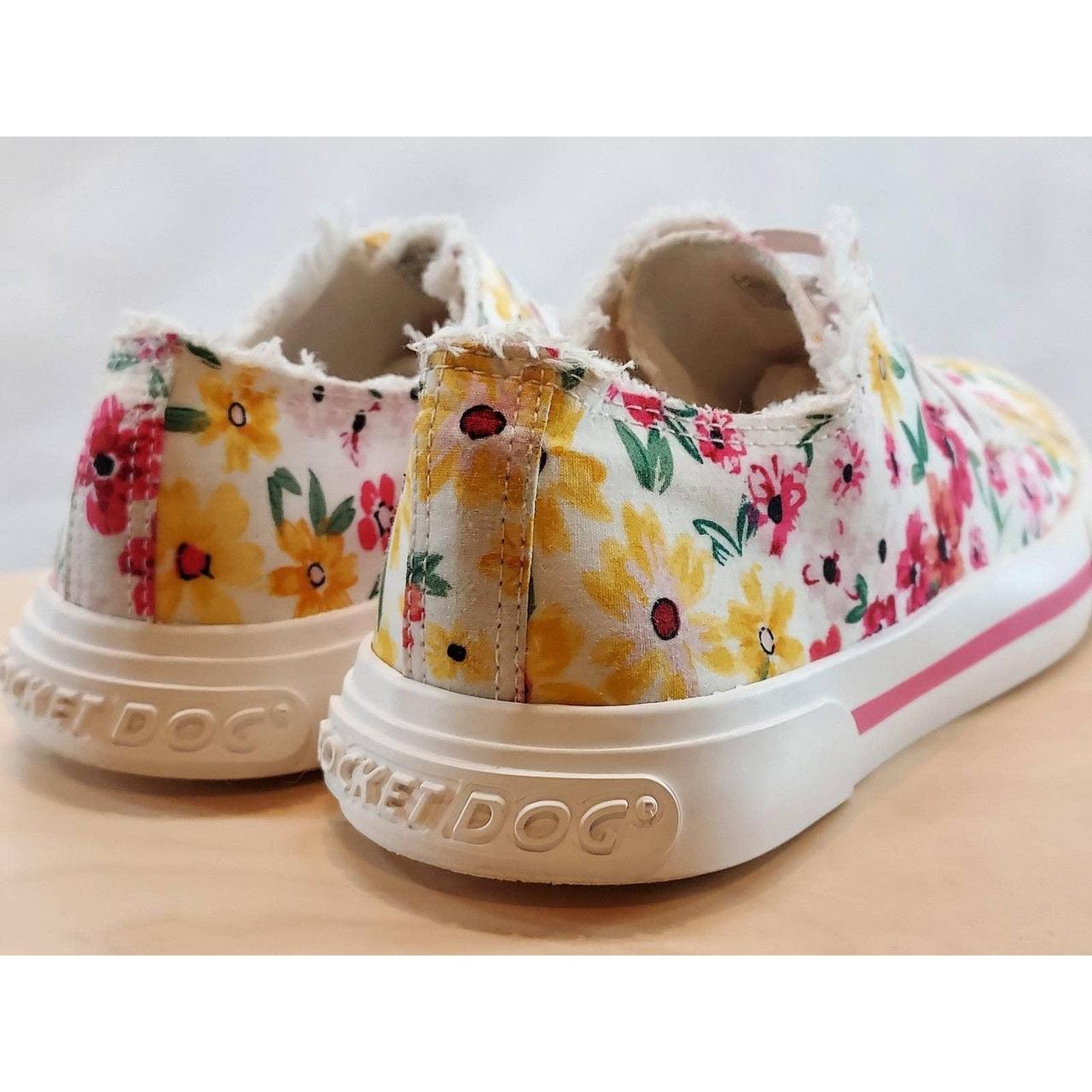 Rocket Dog Jokes Floral Canvas Womens Slip