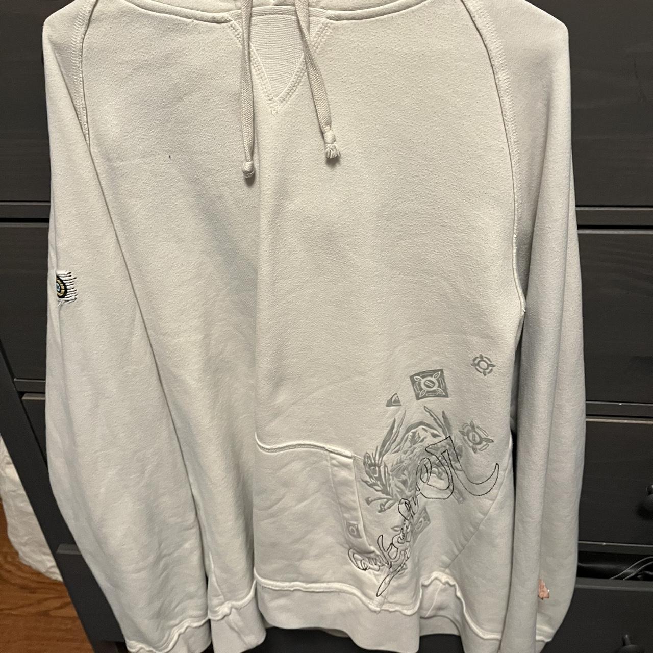 Quicksilver y2k embroidered hoodie y2k quiksilver... Depop