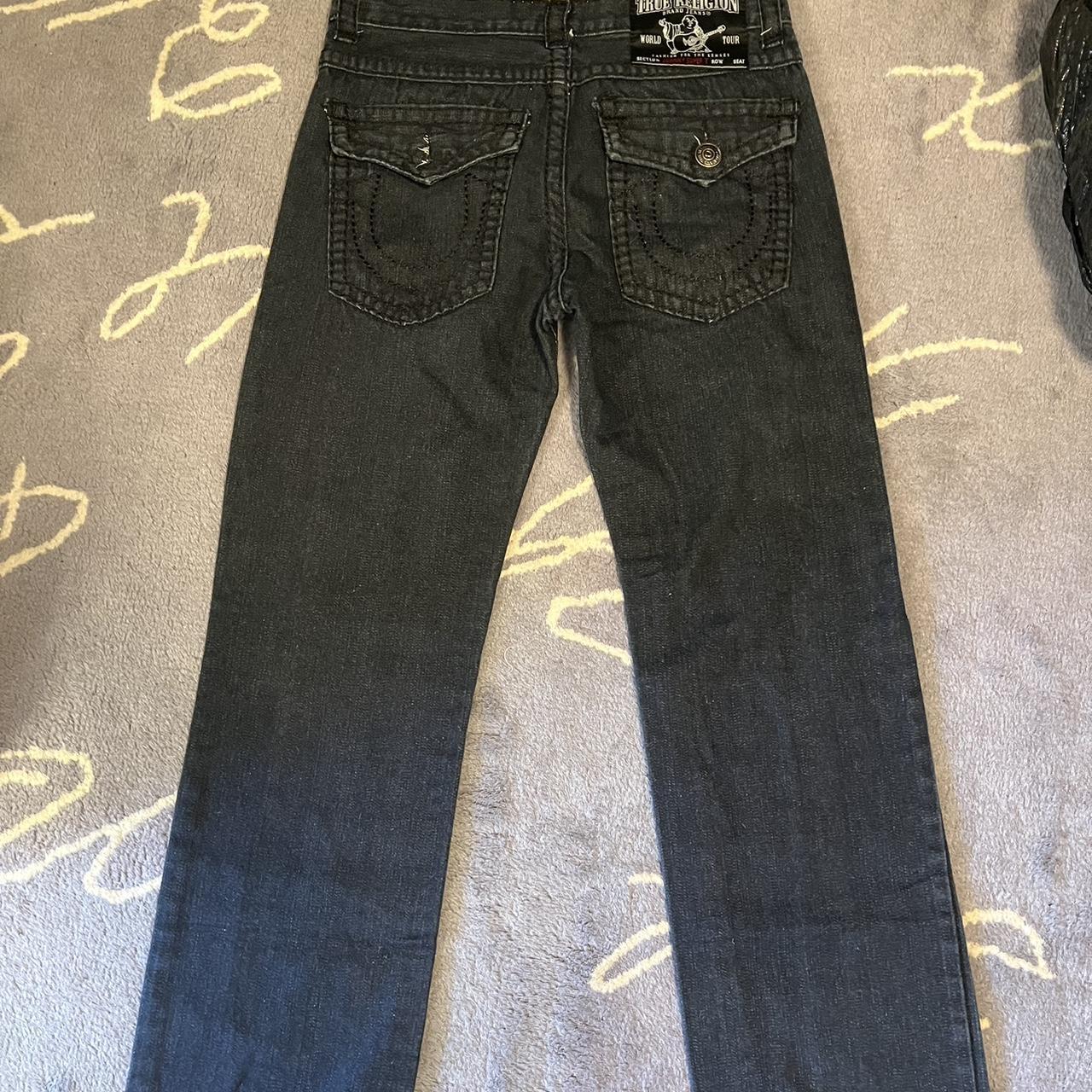 Black true religion jeans #truereligion #trueys... - Depop