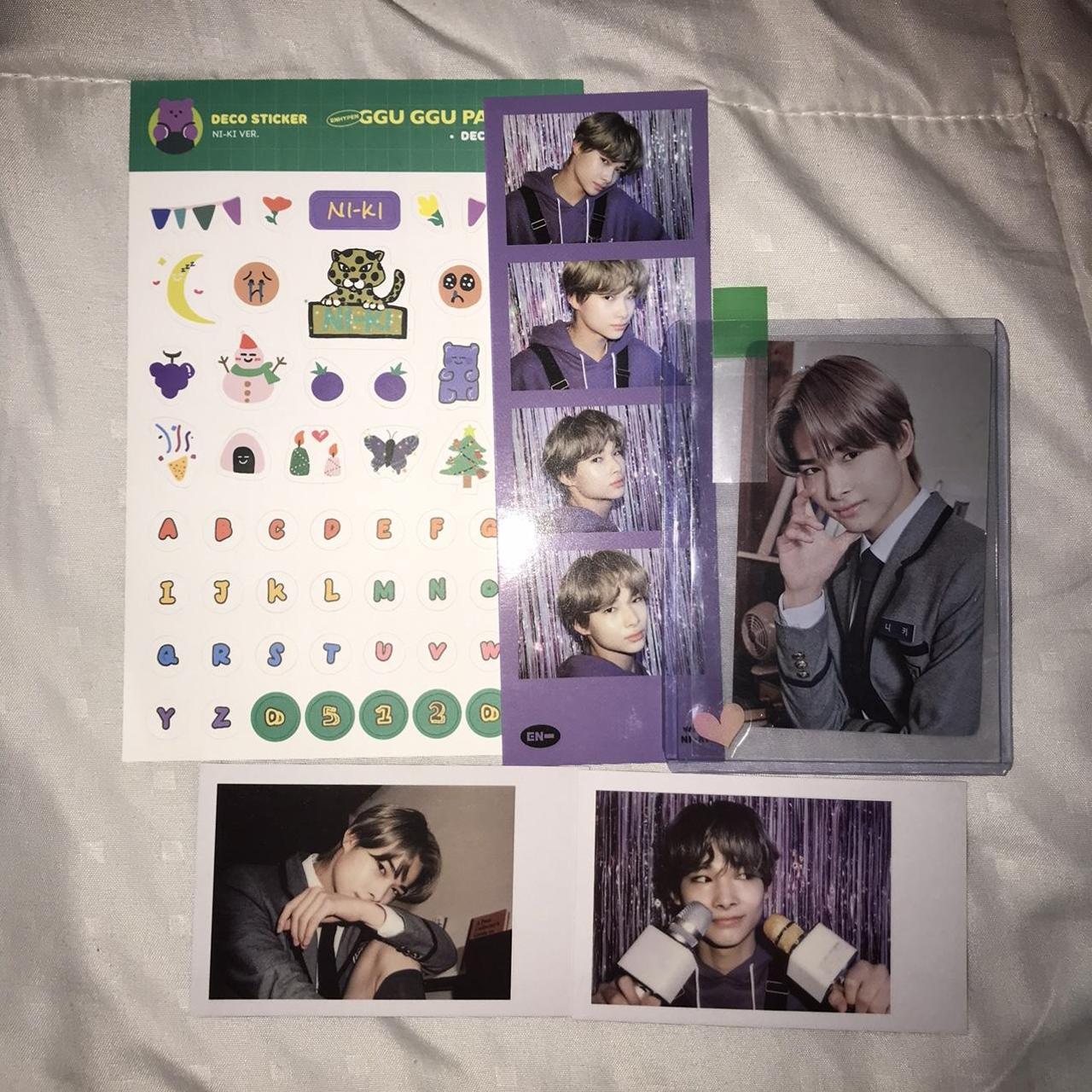 Official Enhypen Ni-ki Photocard Set ~Stickers,... - Depop