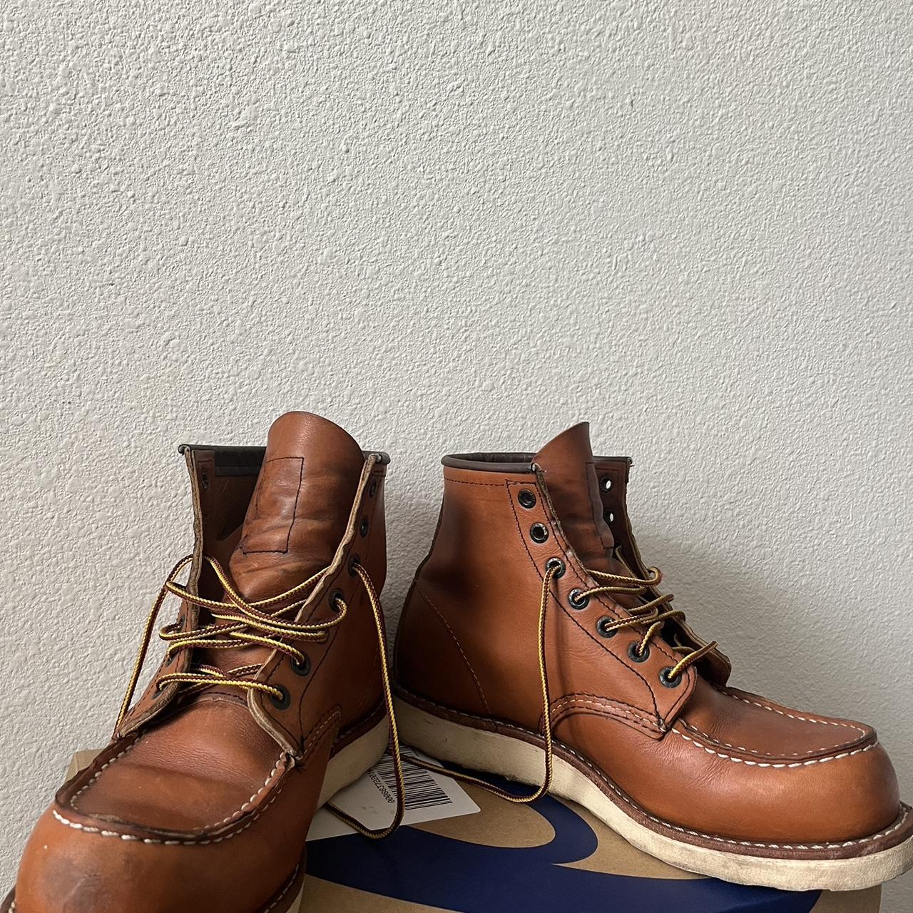 Redwing Men's Orange Boots | Depop