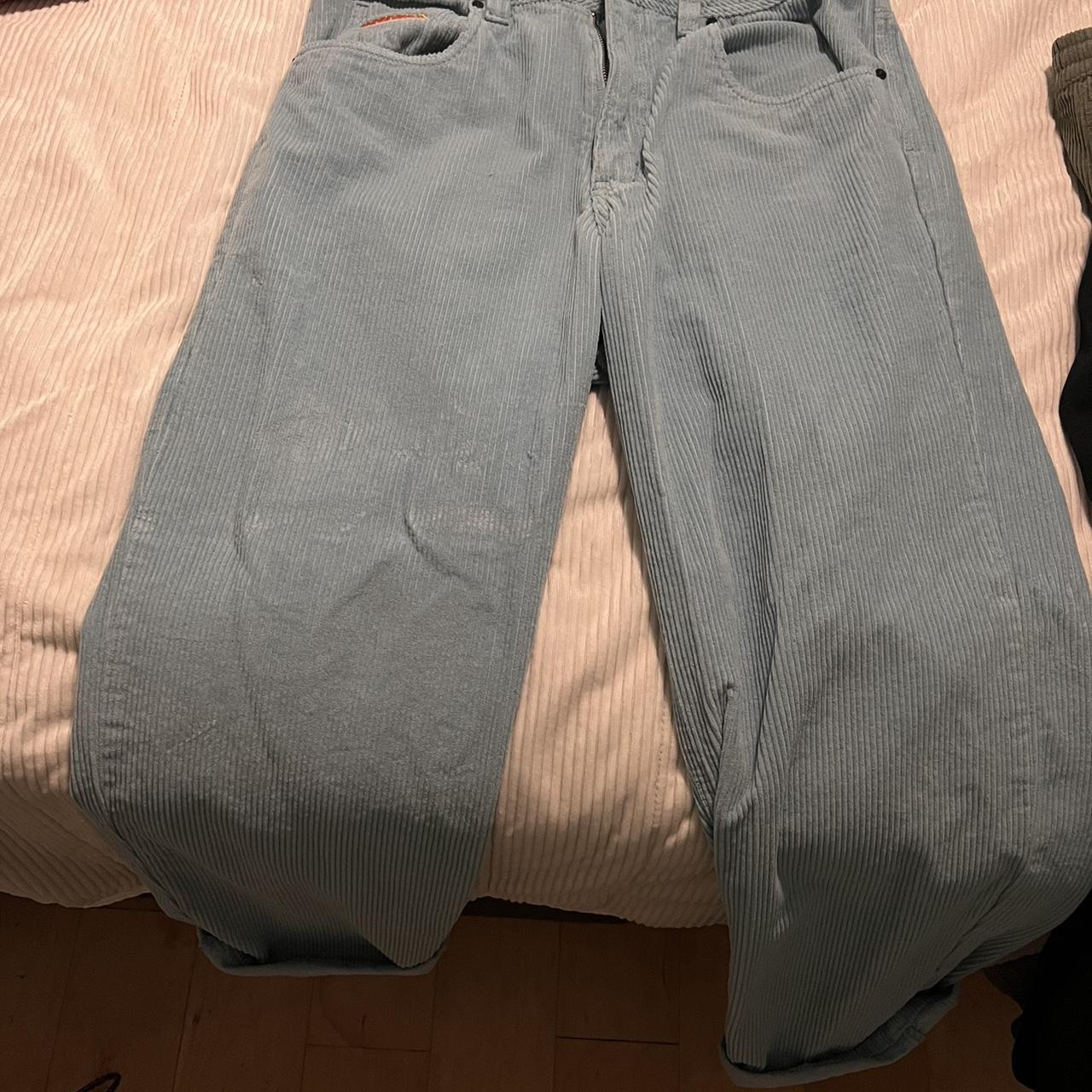 light blue empyre corduroy pants Depop