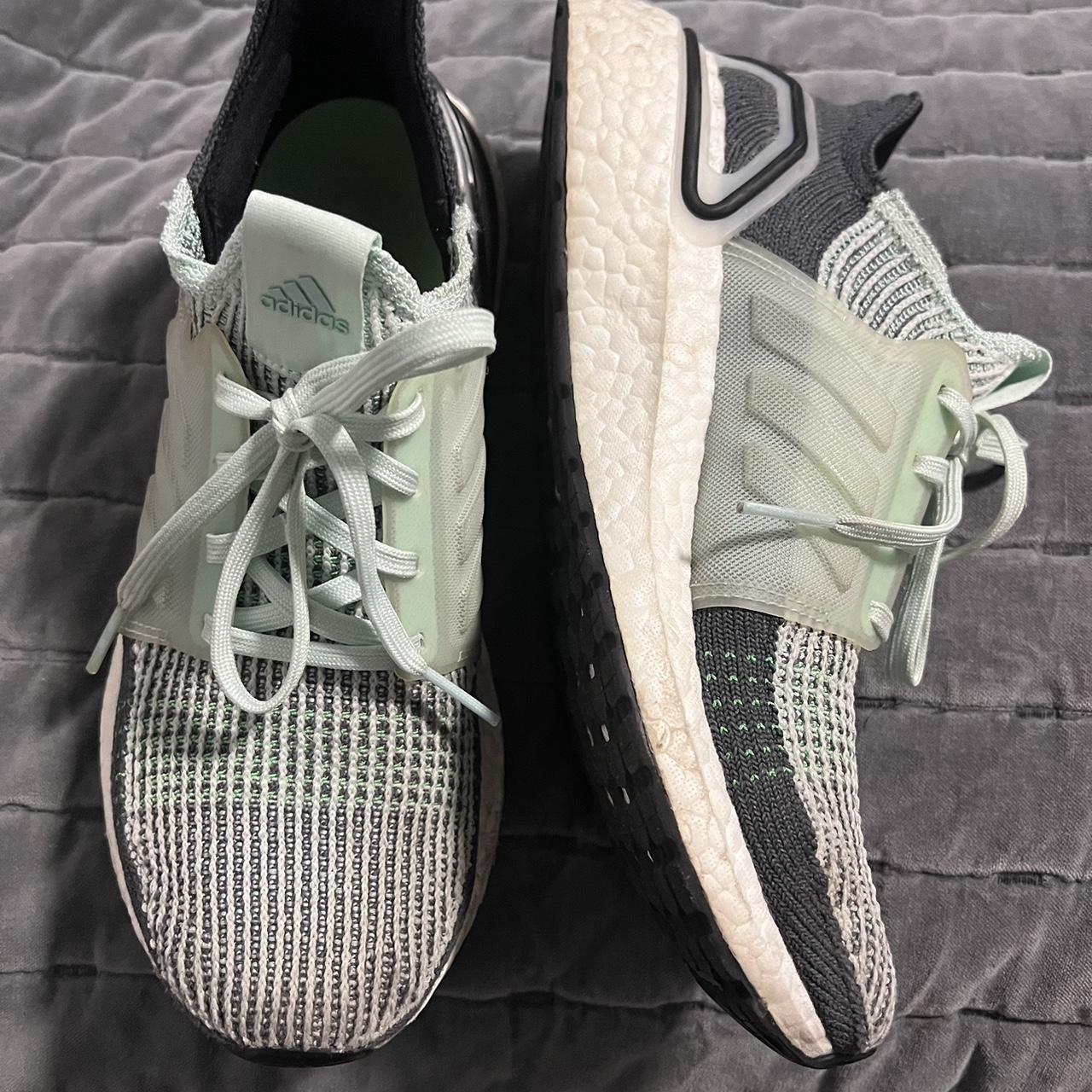 mint green and gray ultra boost