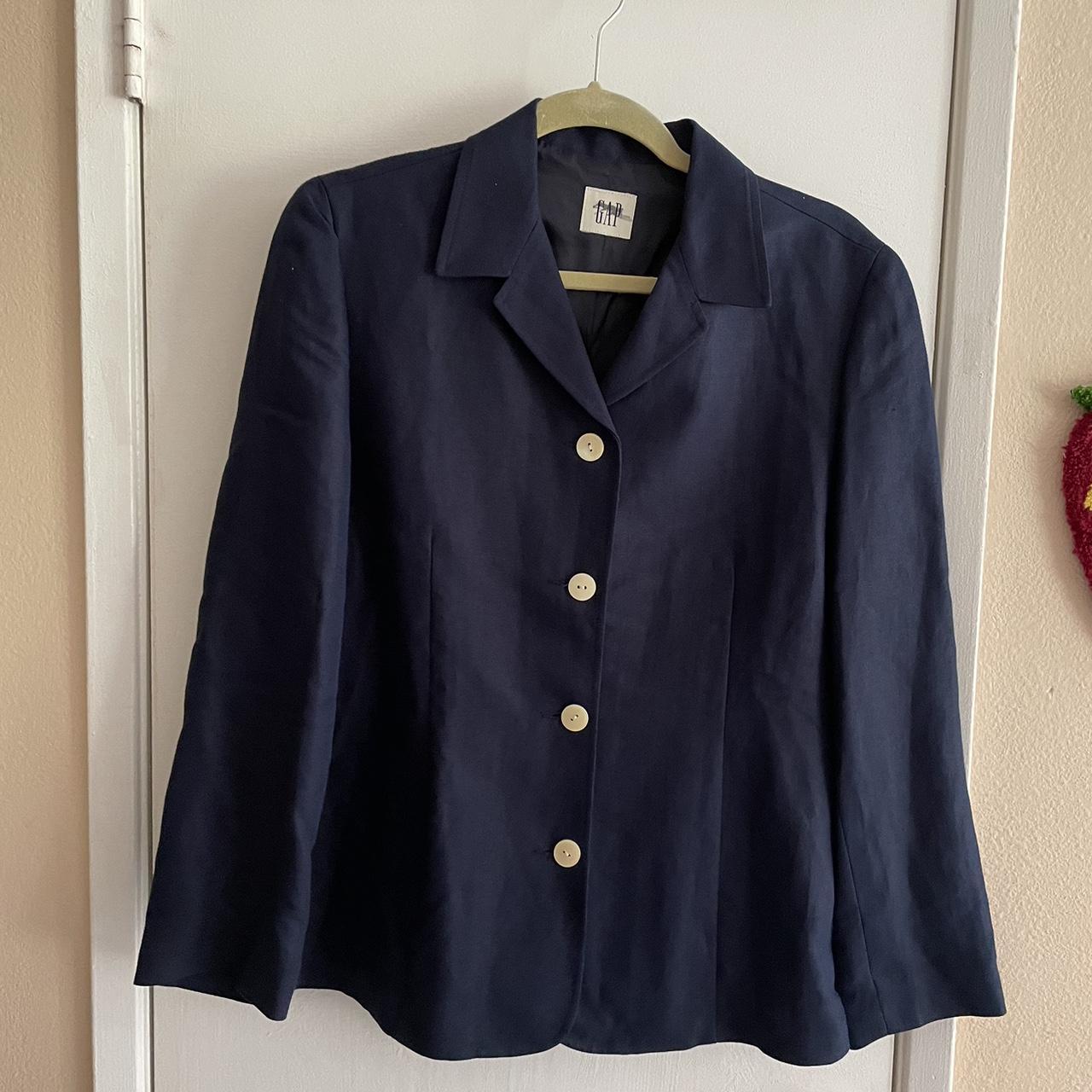 Vintage 1997 GAP Navy Suit Coast women size M The... - Depop