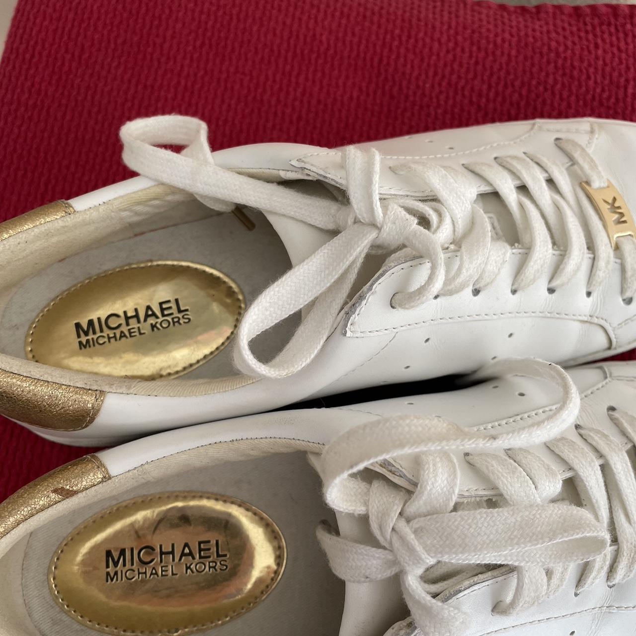 michael kors ladies white trainers