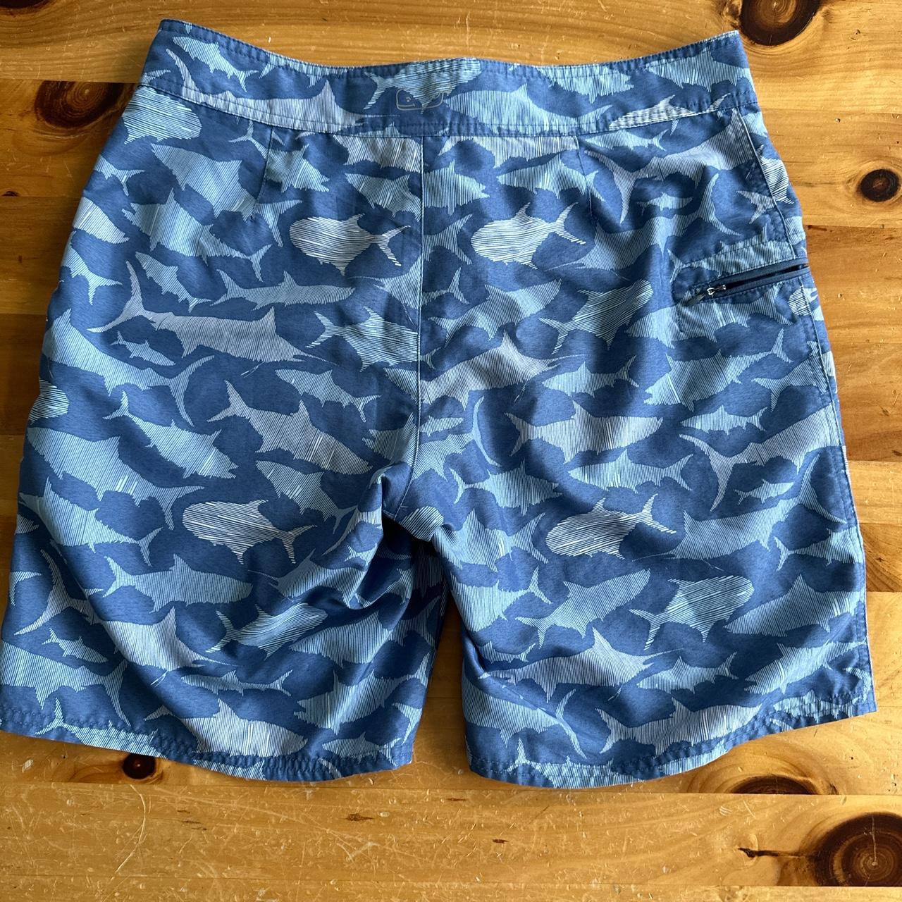 Vineyard Vines Men's Blue Swim-briefs-shorts | Depop