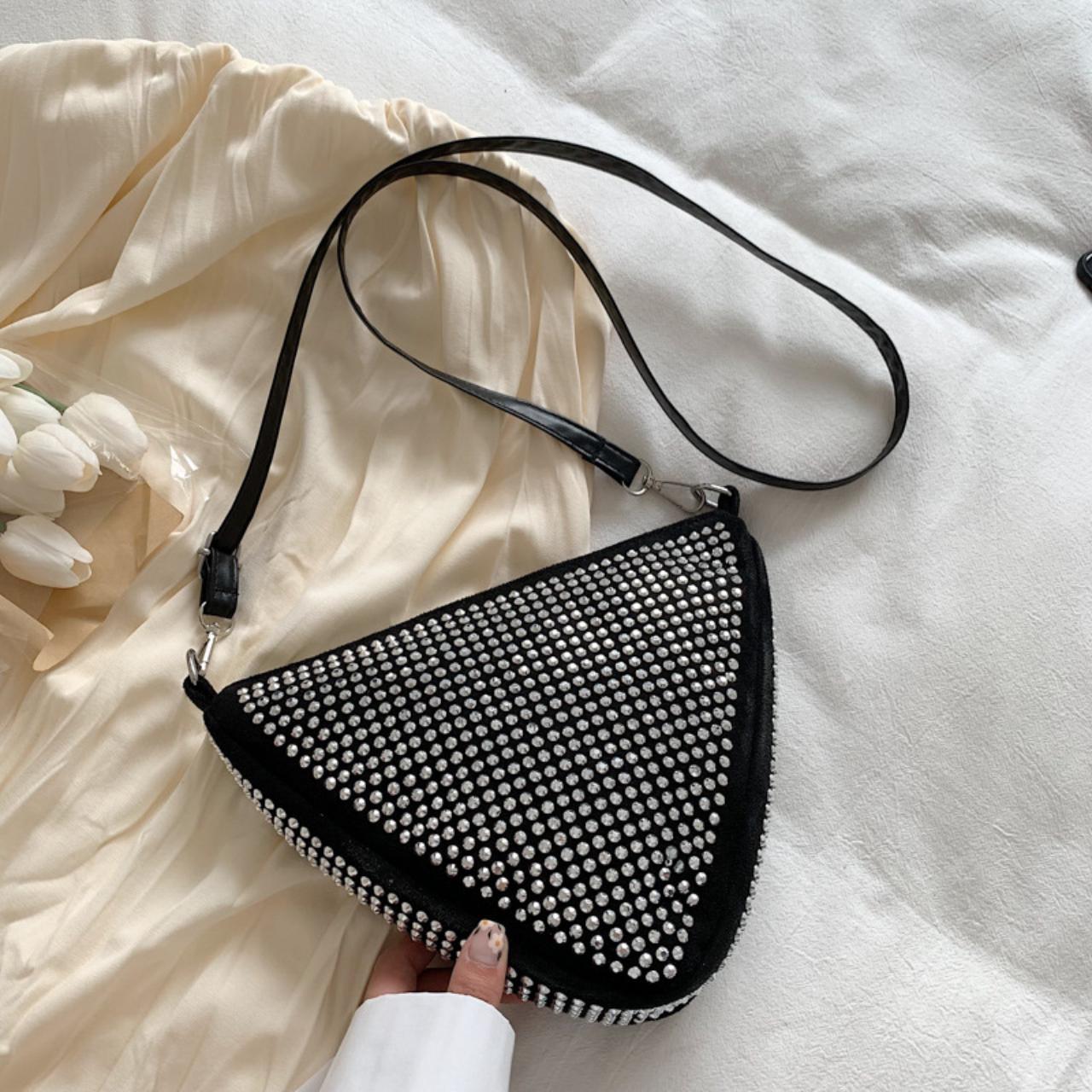 Bling Rhinestone Crossbody Bag Bling Bling... - Depop