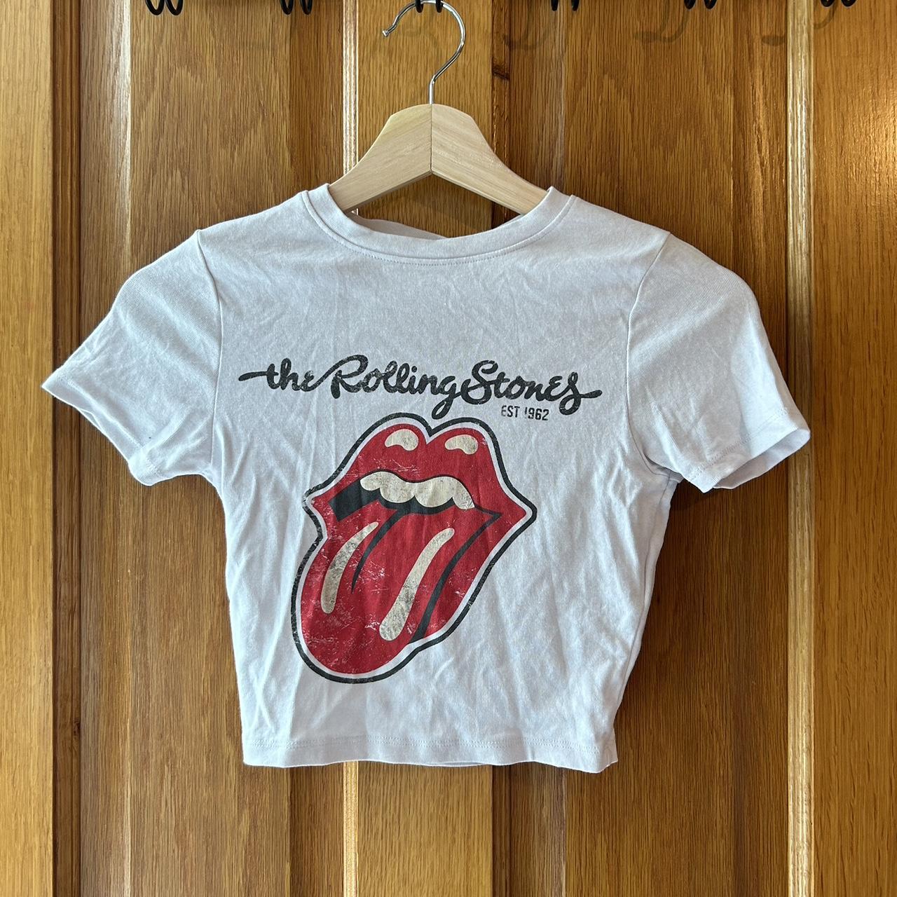 Rolling Stones baby tee Size 2XS UK 4 6. Worn a. Depop