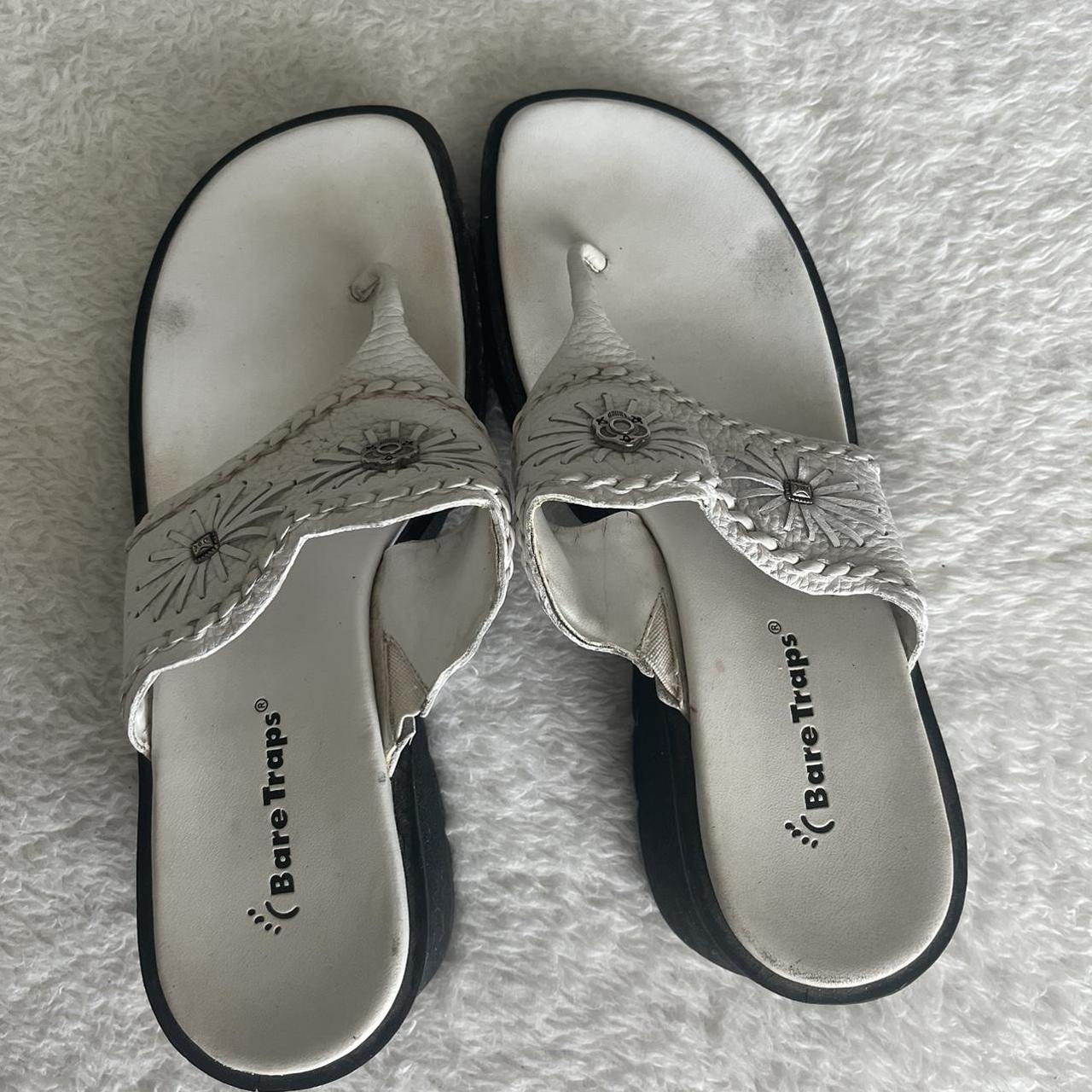 Baretraps Women's White Sandals | Depop