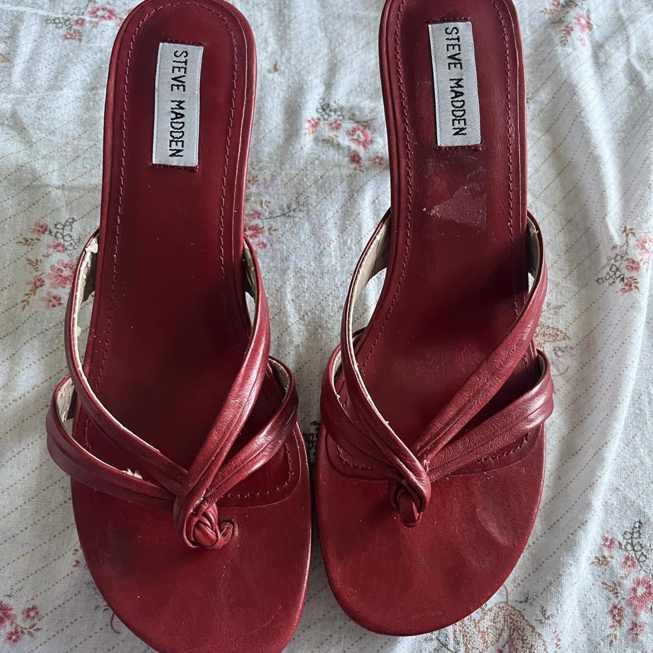 Steve Madden Women's Red Footwear | Depop