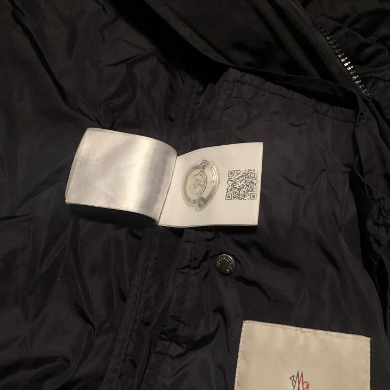 Moncler Men's Black and Navy Jacket | Depop