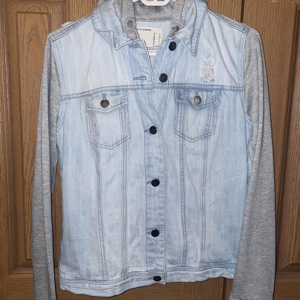 Pull&bear denim jacket outlet in light blue