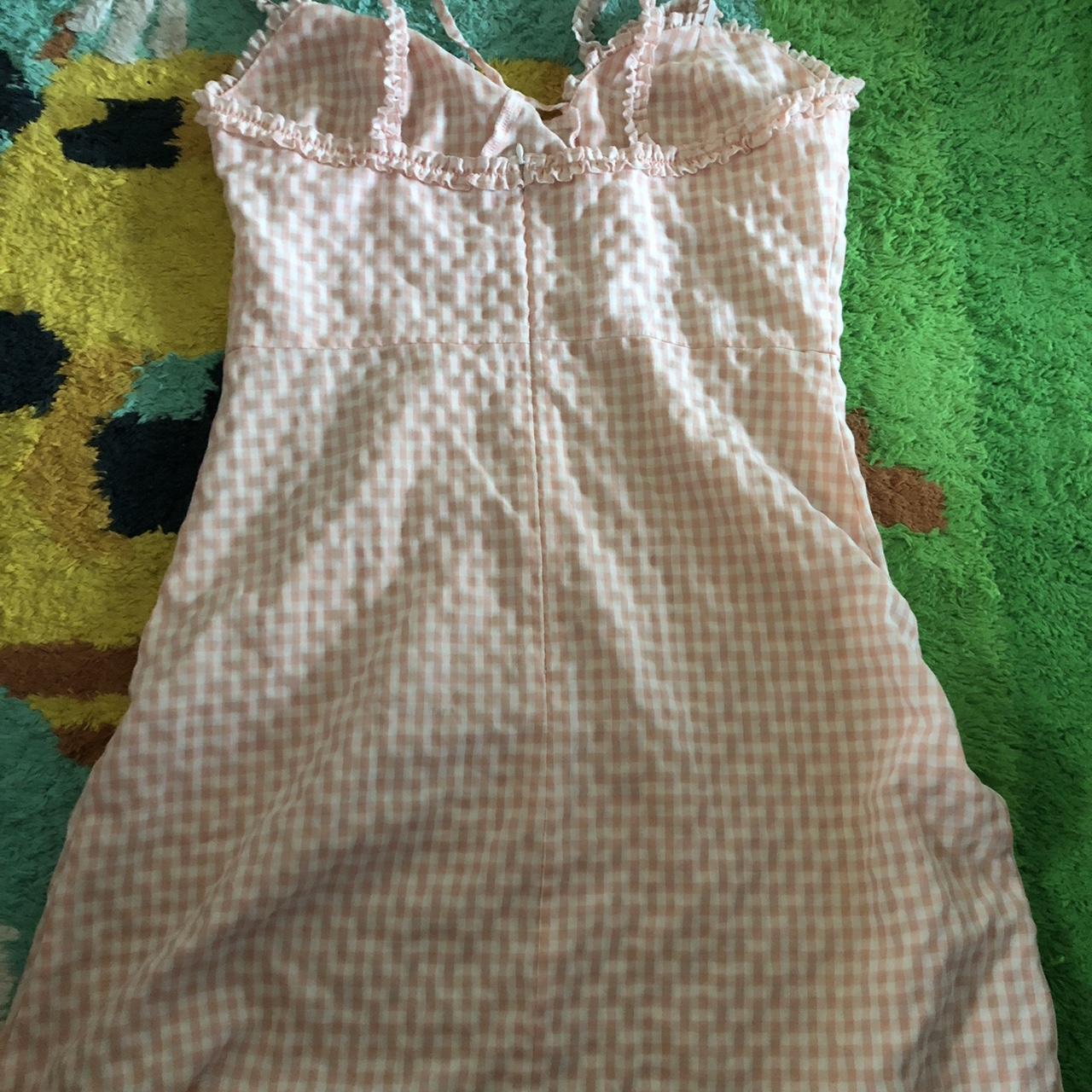 Romwe Women's Pink and White Dress (2)