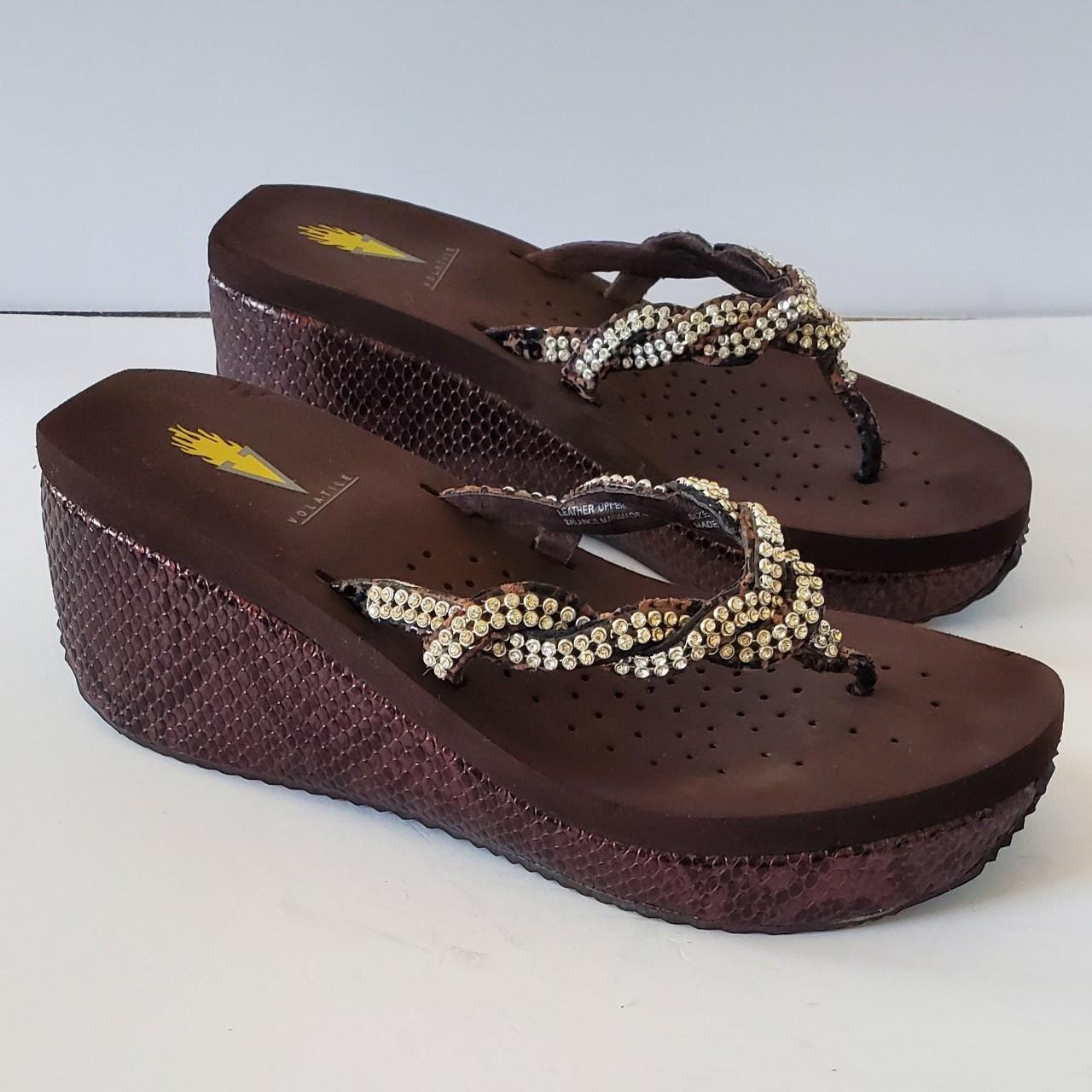 Volatile flip flops with hot sale rhinestones