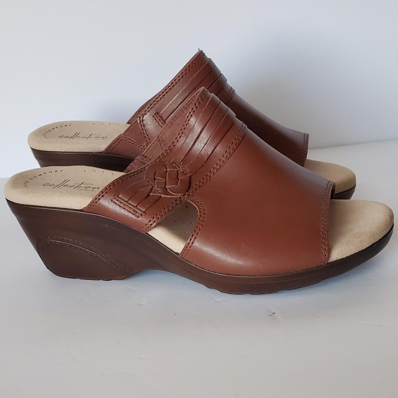 Clarks LYNETTE TRUDIE Collection Brown Leather Depop