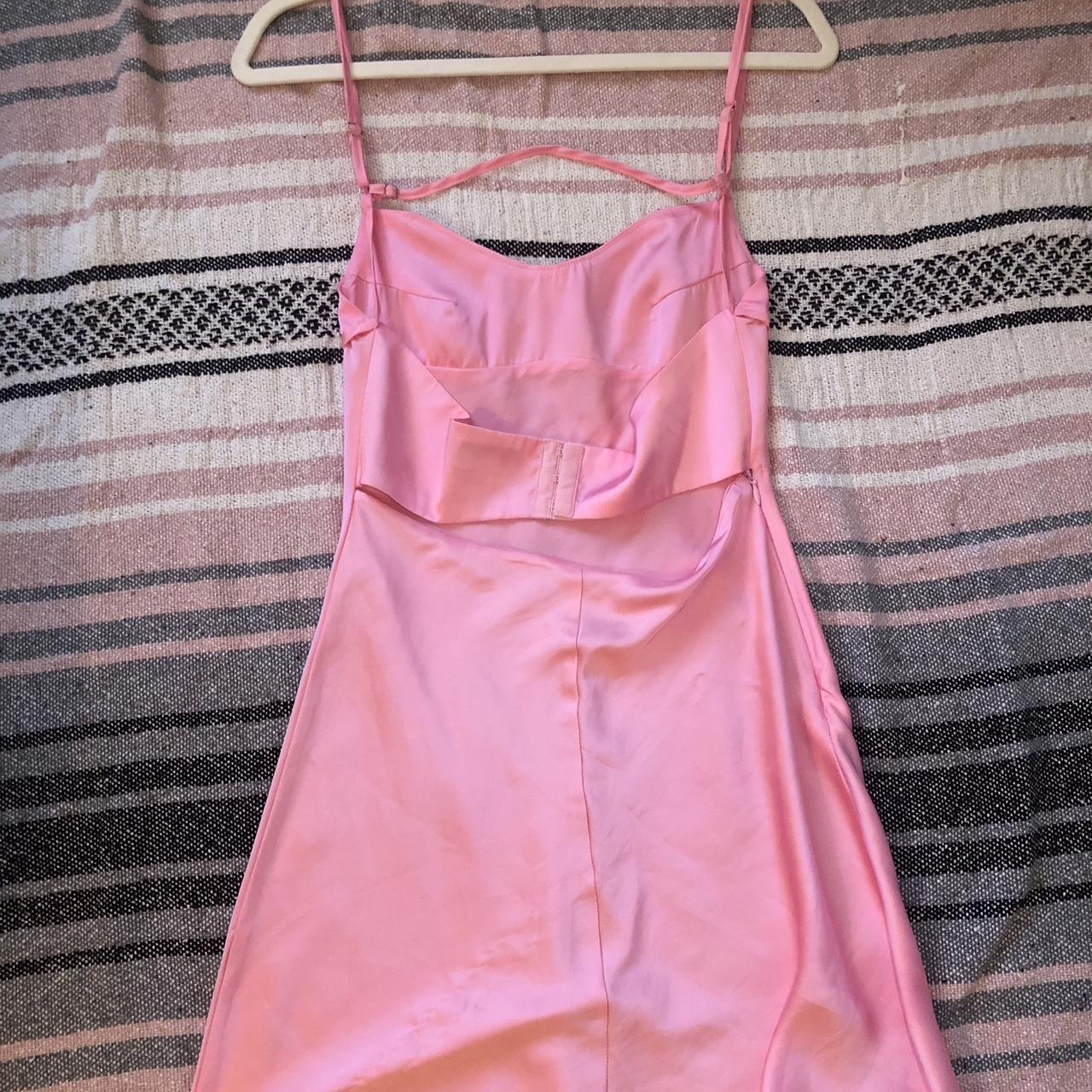 Small Edikted satin dress💗 size small! in perfect... - Depop