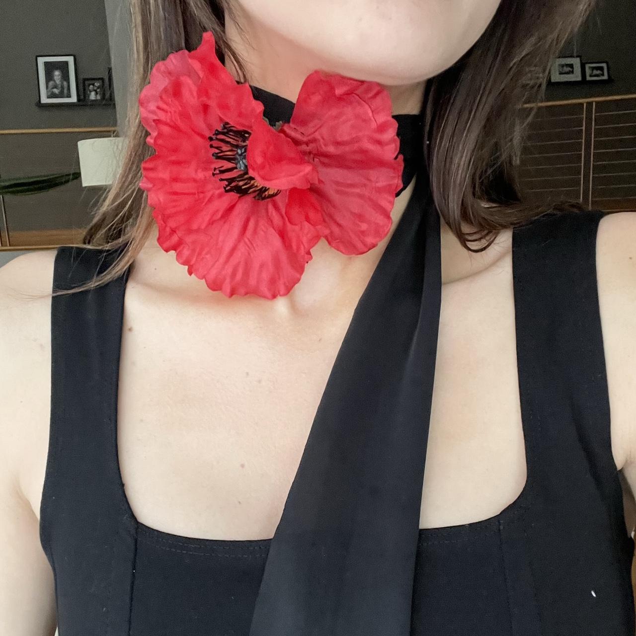 Women's Red and Black Scarfwraps Depop