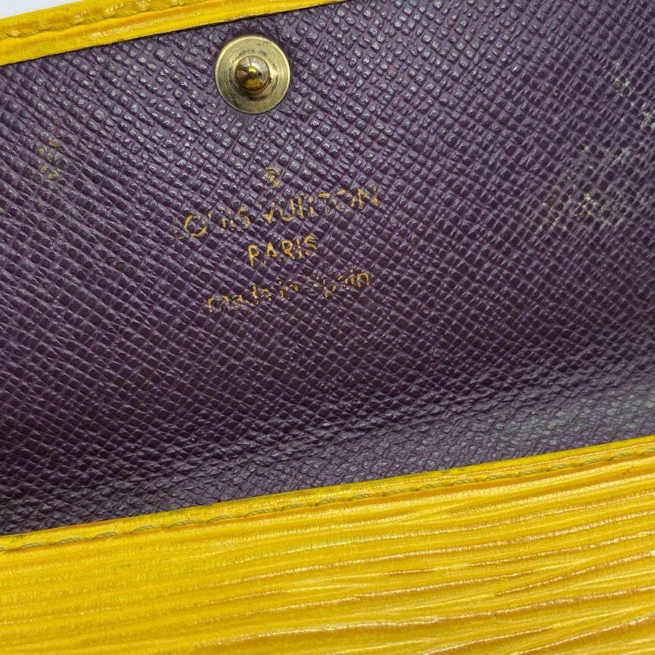 Authentic Louis Vuitton Epi Yellow Purple Leather 4 - Depop