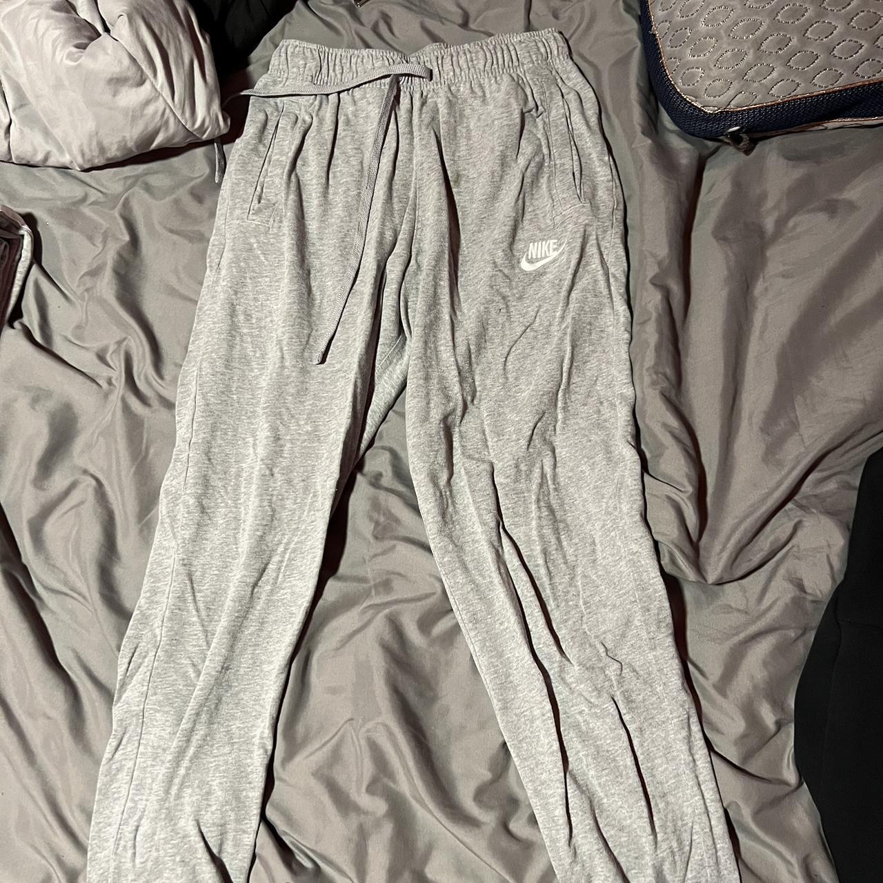 Grey Nike sweatpants Small stain Depop