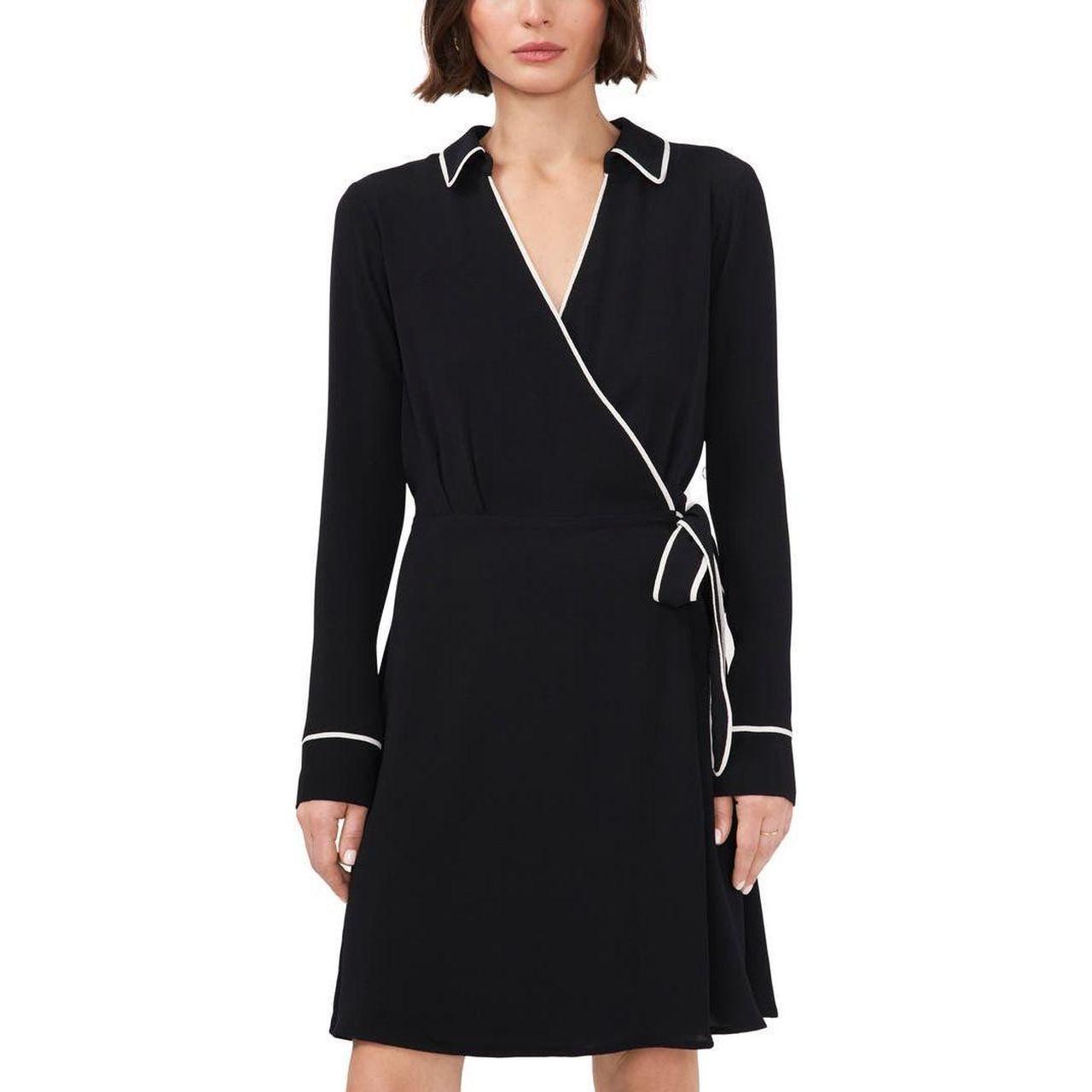 Halogen faux wrap dress sale