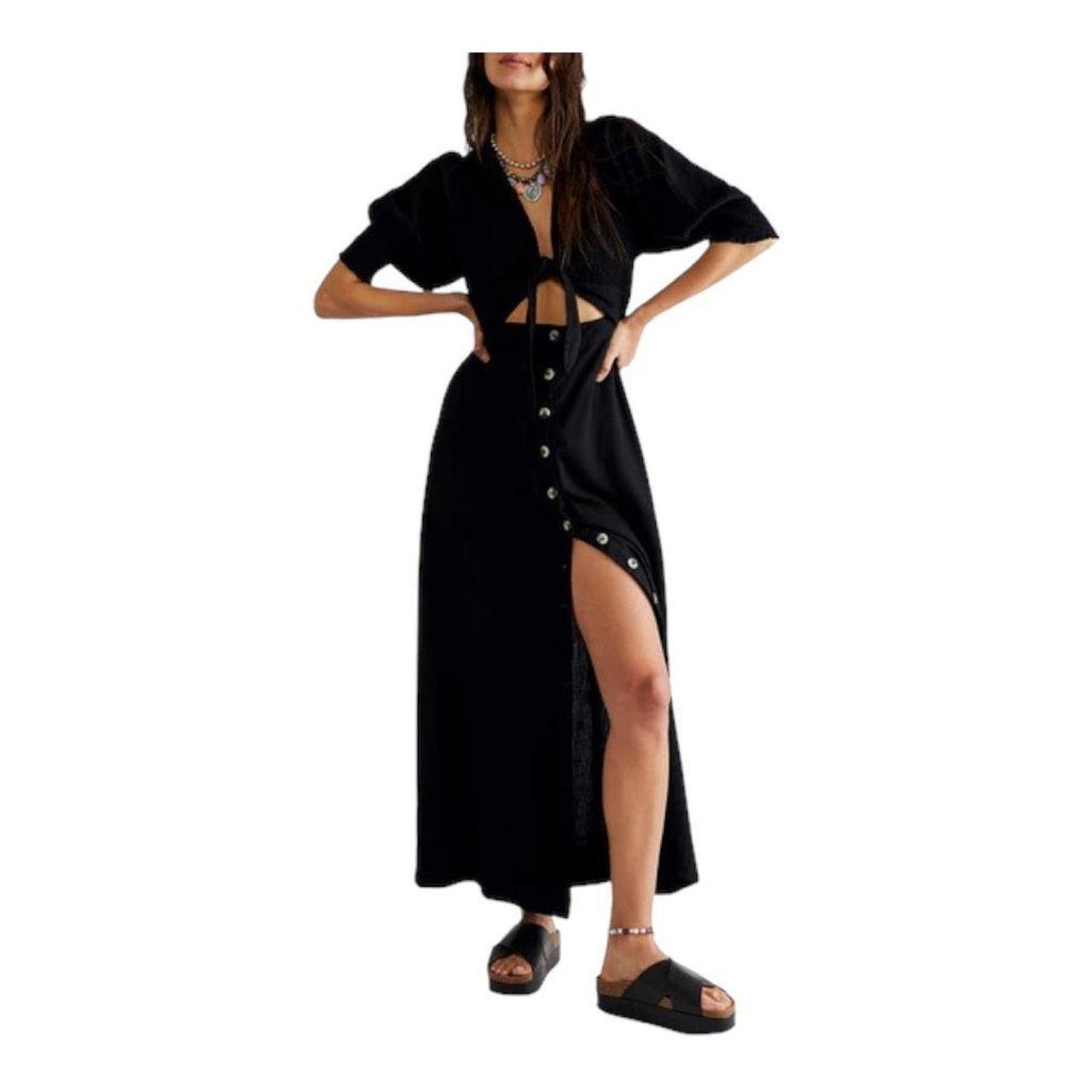 FREE PEOPLE Sz S STRING OF HEARTS MAXI DRESS IN... - Depop