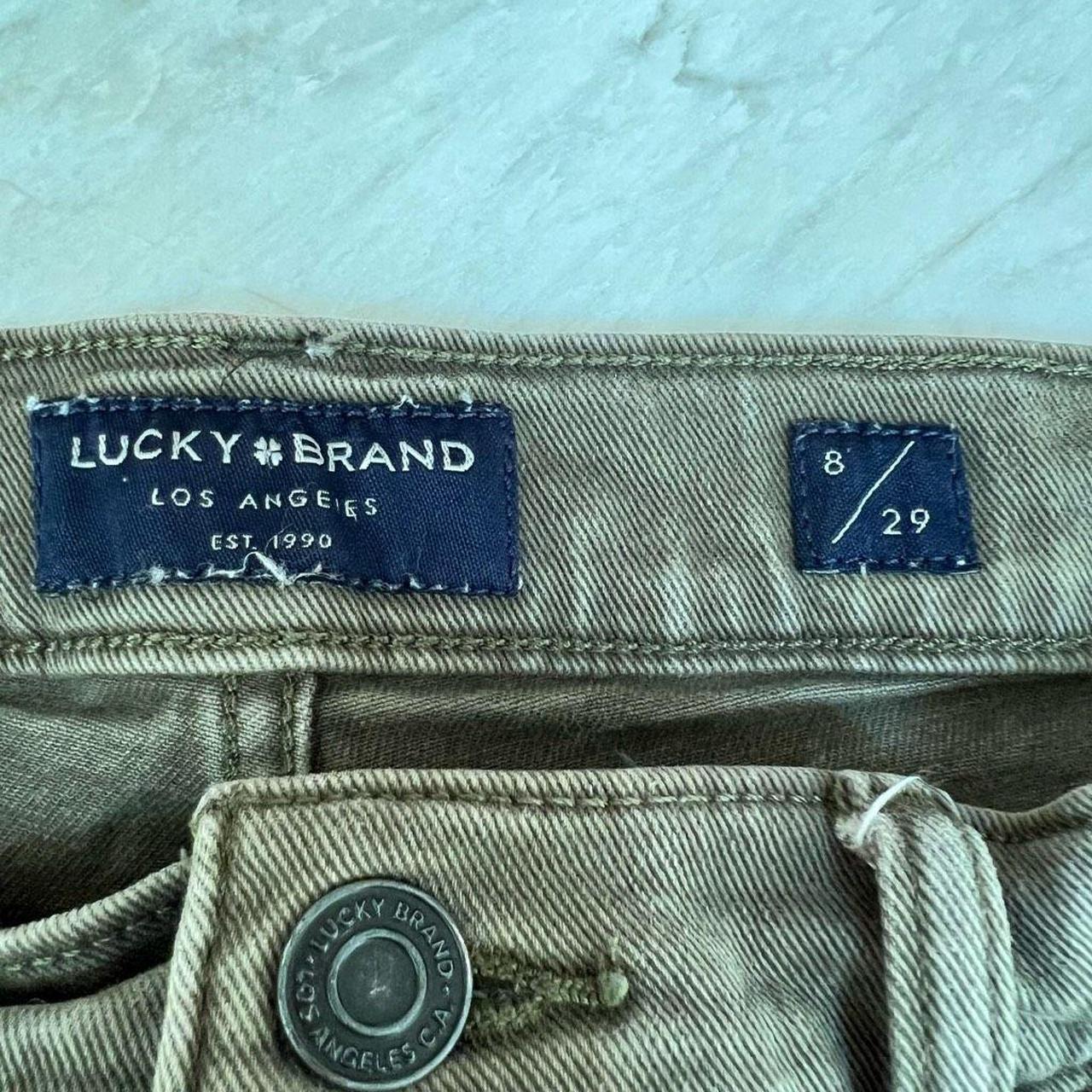 lucky brand jeans in a size 29. lucky you zipper - Depop