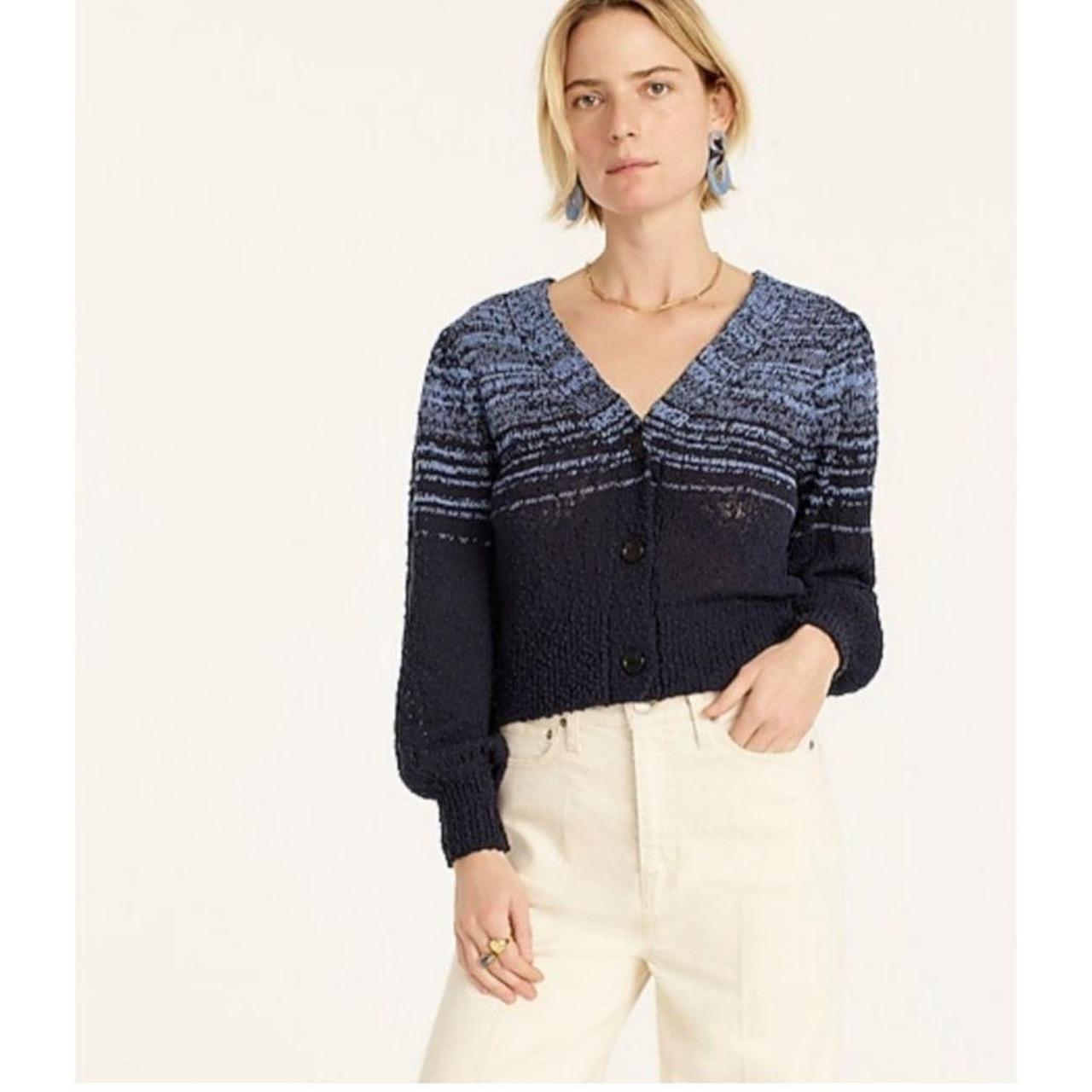 J. Crew Reversible space-dyed cardigan sweater 100%... | Depop, image size:1280x1280