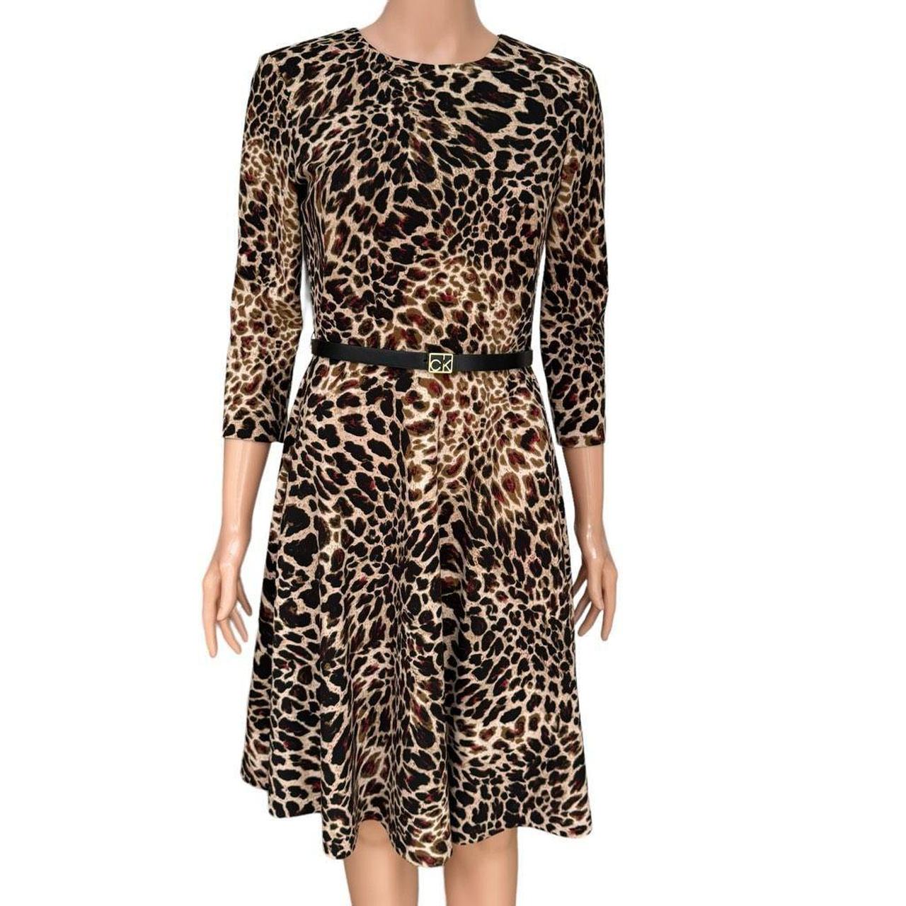 Calvin klein animal print dress hotsell