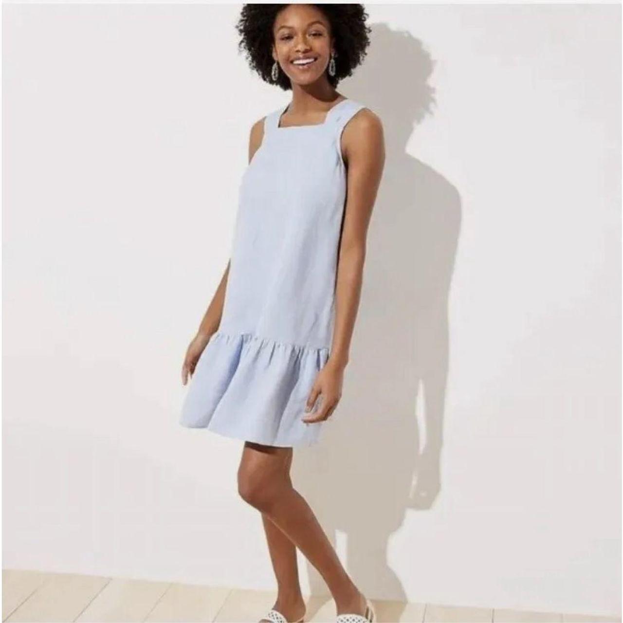 Loft blue dress best sale