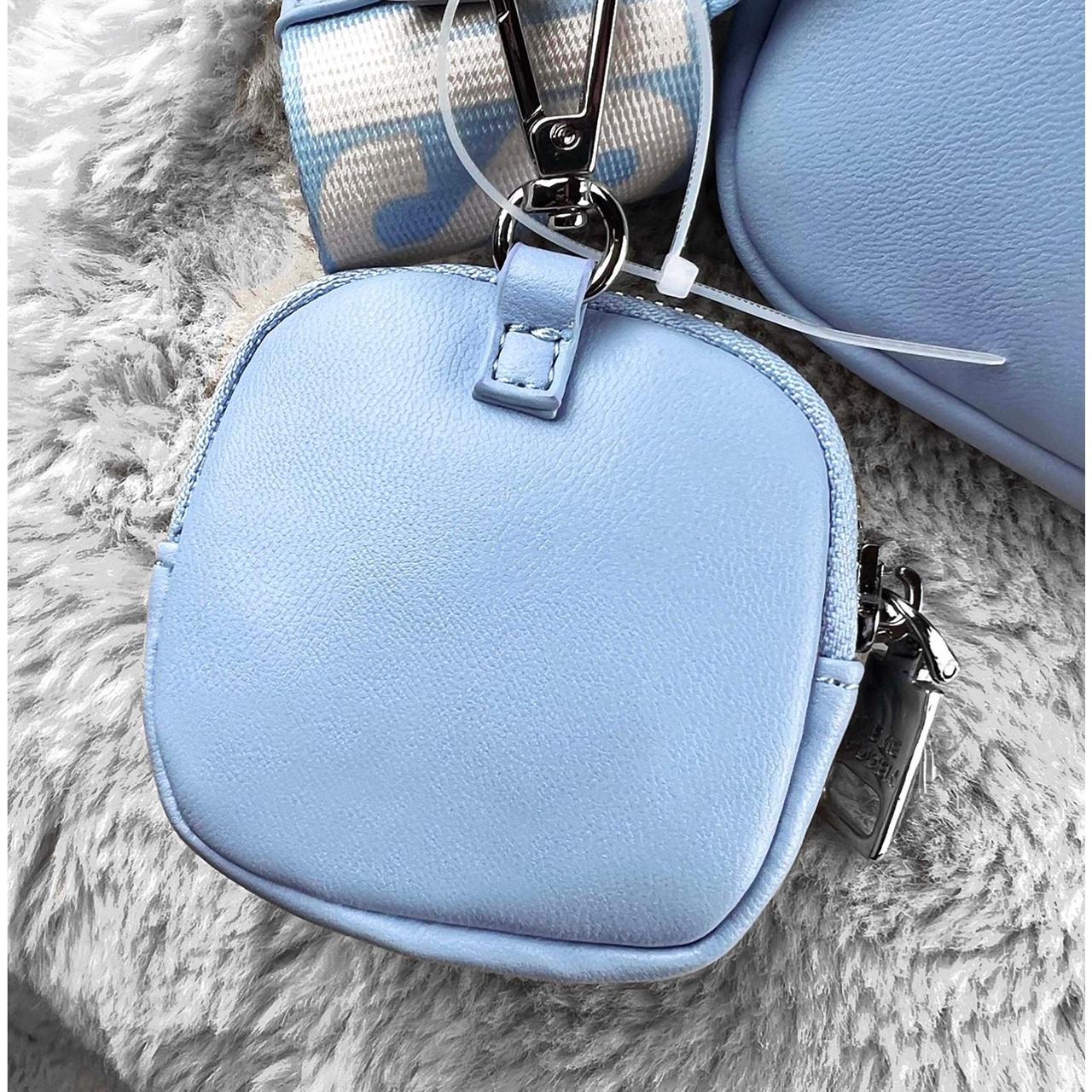 STEVE MADDEN blue glaze shops quilted bcarola crossbody bag