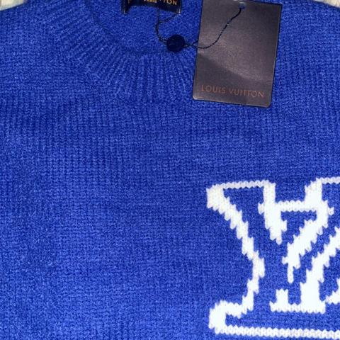 Louis vuitton merci knit sweater sz M Worn once for - Depop