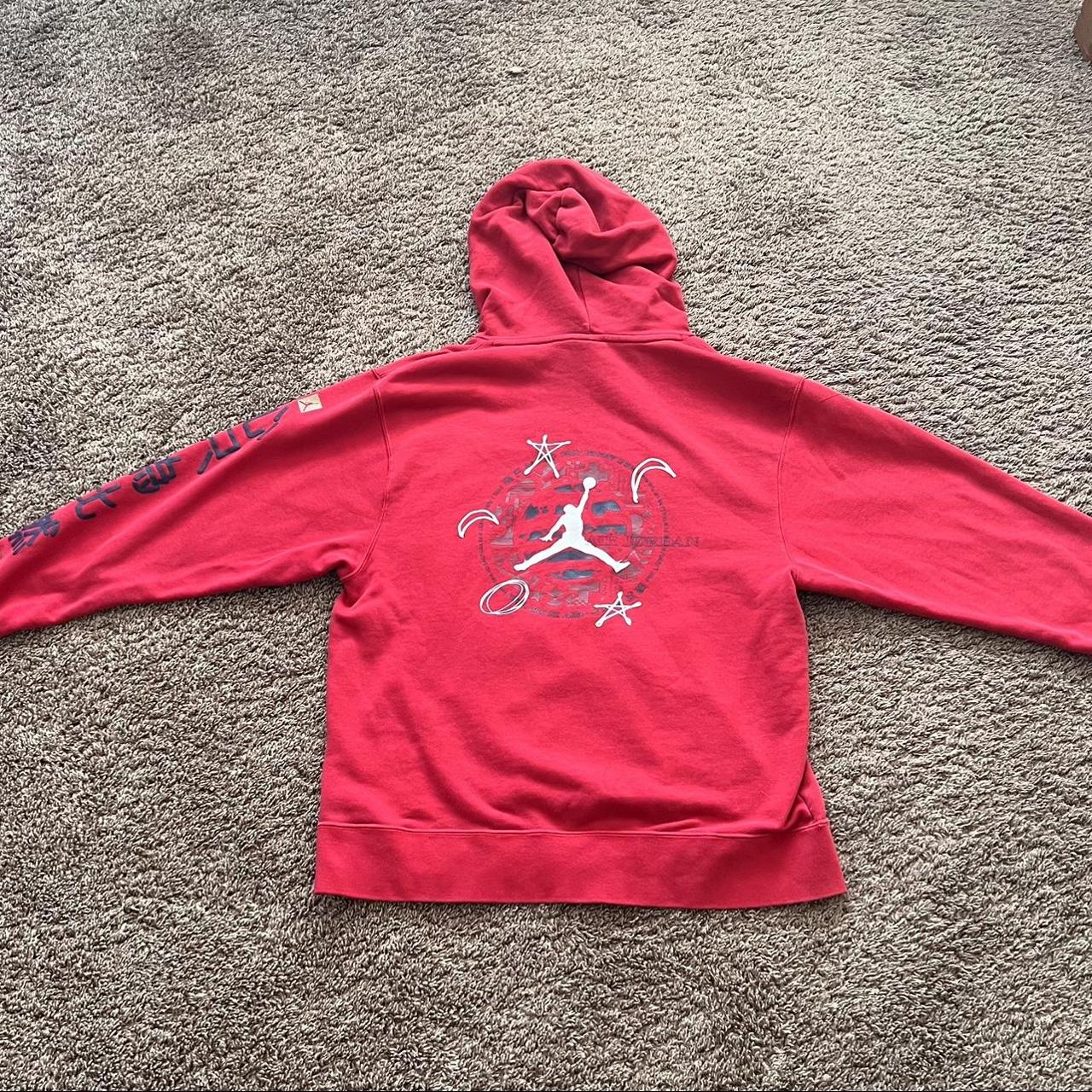 red jordan hoodie women's