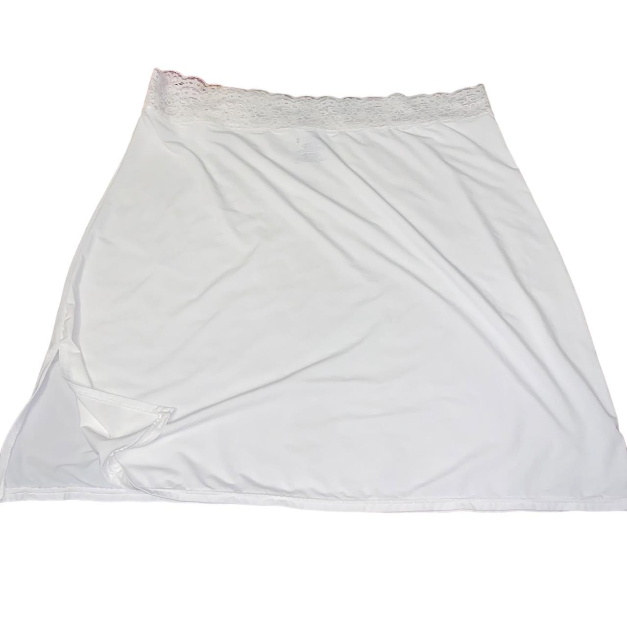 White Satin Silk Skirt