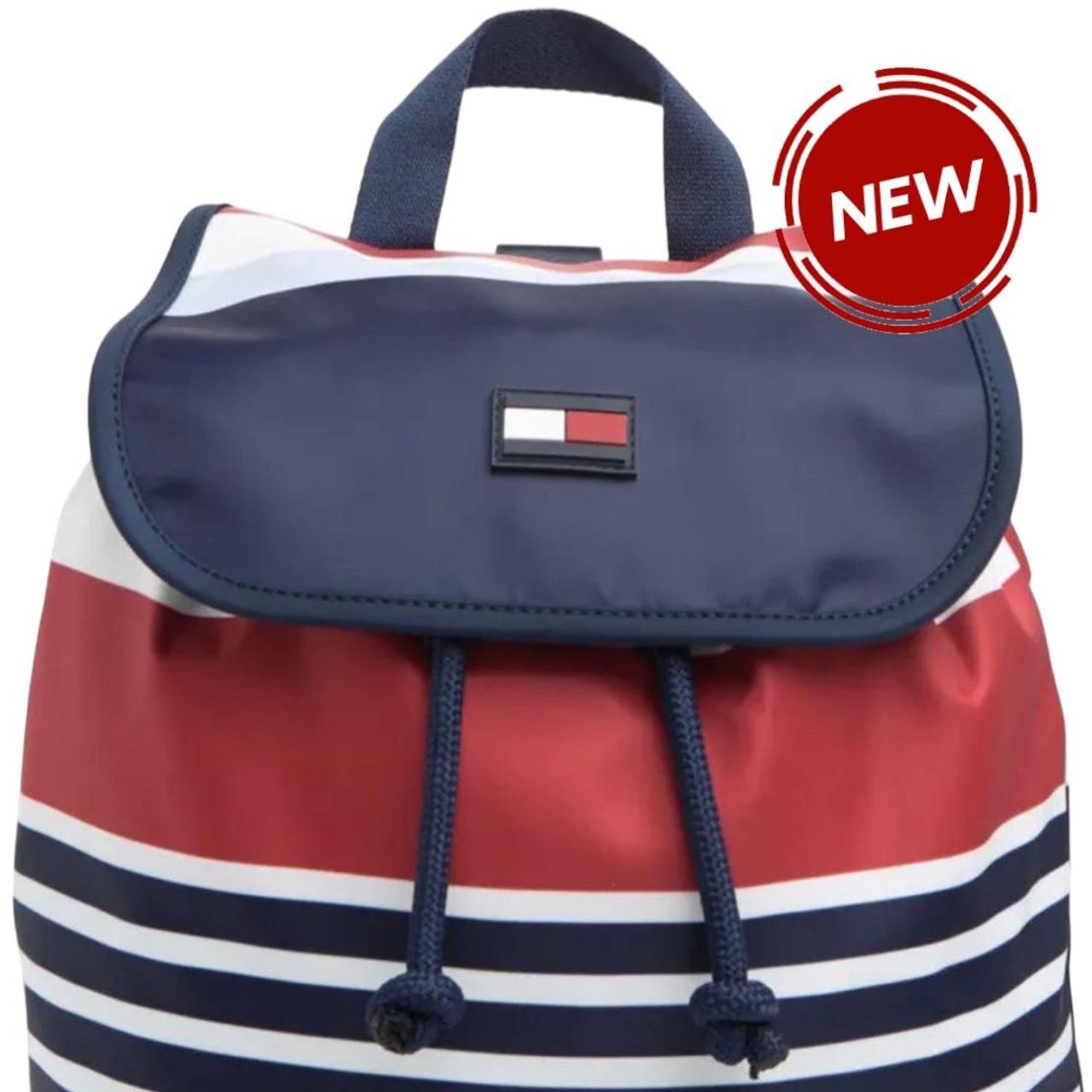 Tommy hilfiger backpack clearance navy blue and red