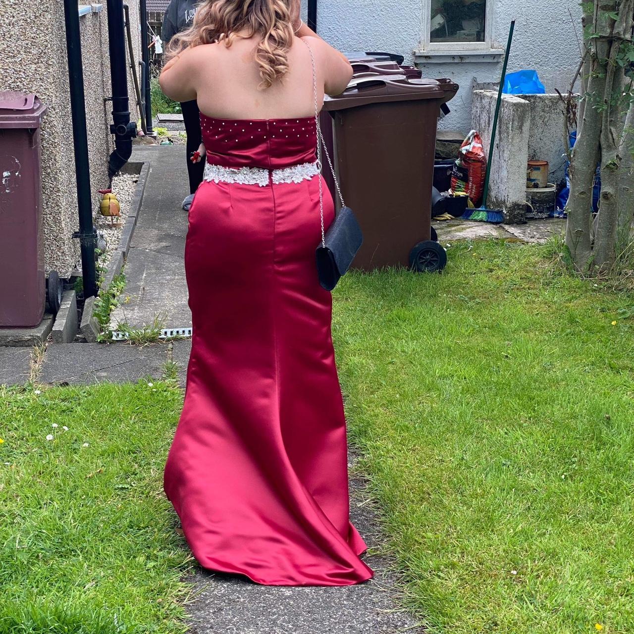 lipsy red prom dress