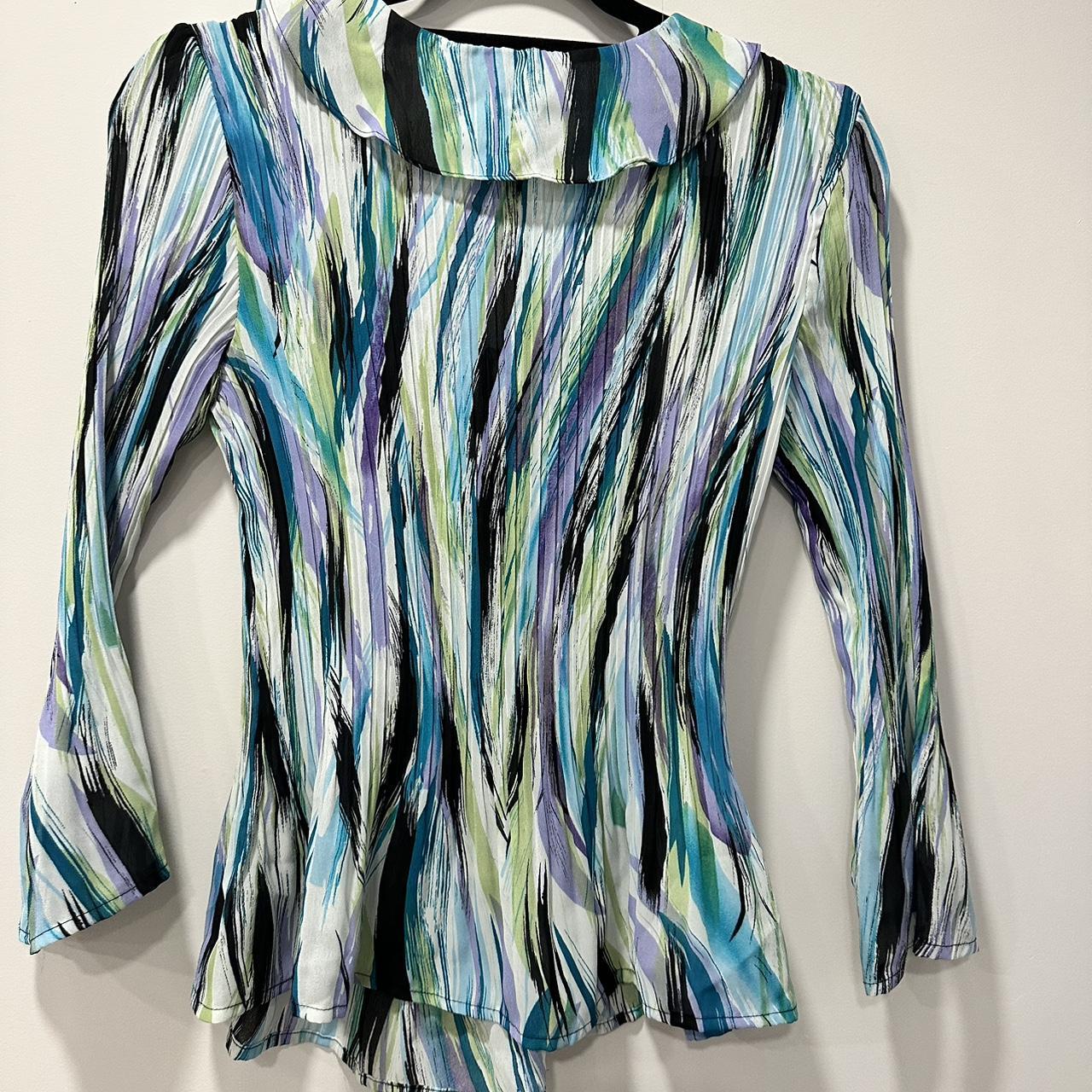 Women's Green and Blue Blouse (3)