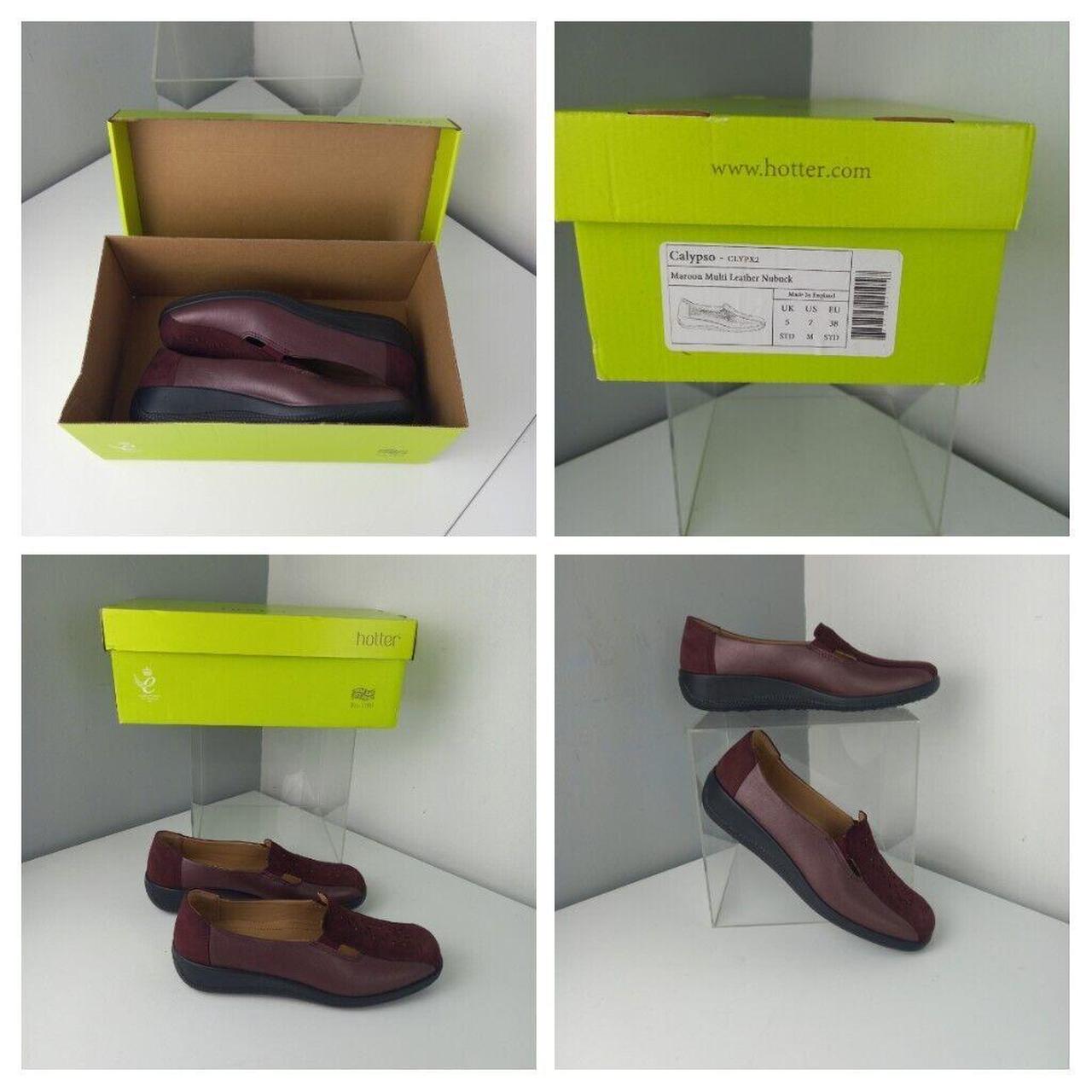 HOTTER Womans Shoes Leather Calypso Red Ortholite... Depop