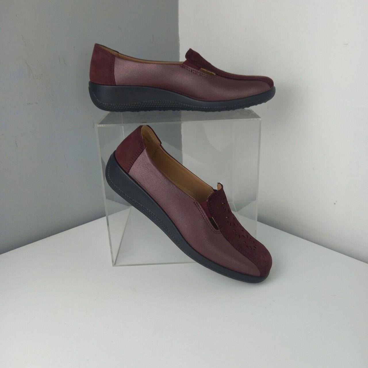 HOTTER Womans Shoes Leather Calypso Red Ortholite... Depop