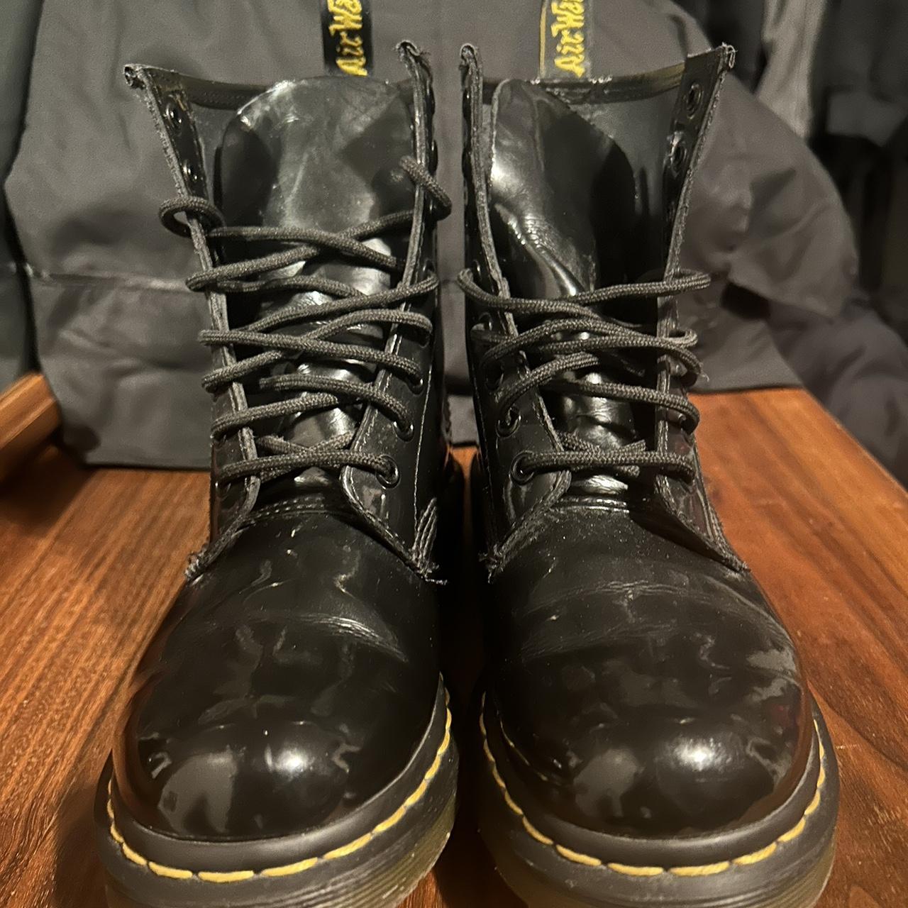 doc marten black womens boots