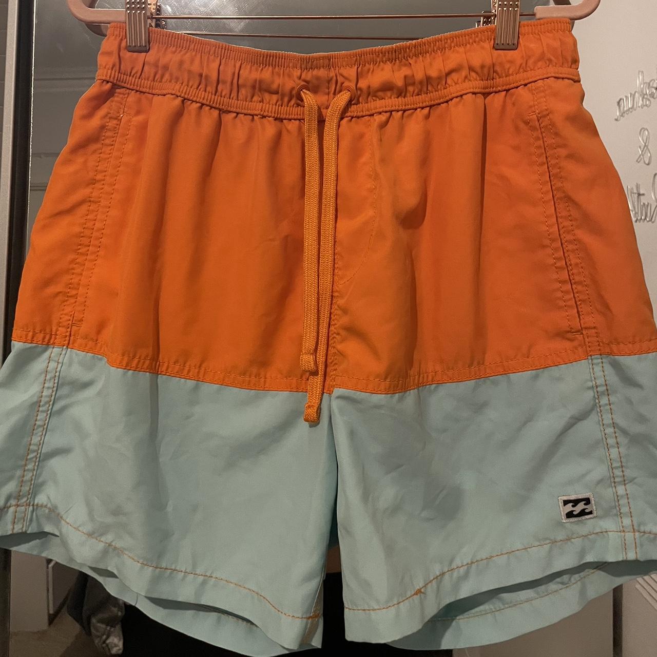 Men’s Billabong swim shorts Size M Orange & light... Depop