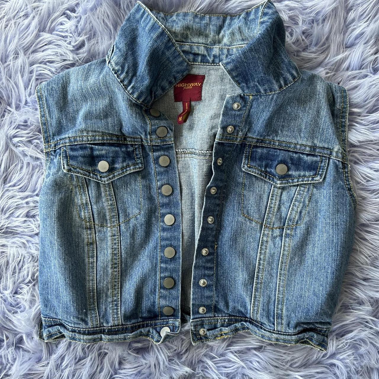 Highway jeans denim on sale vest