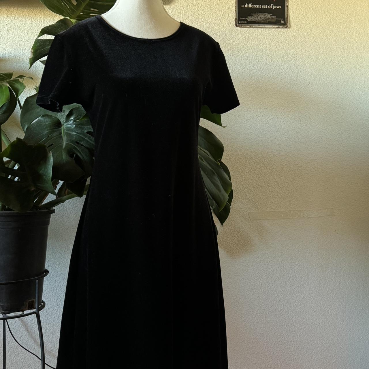 Boston proper black velvet dress - Depop