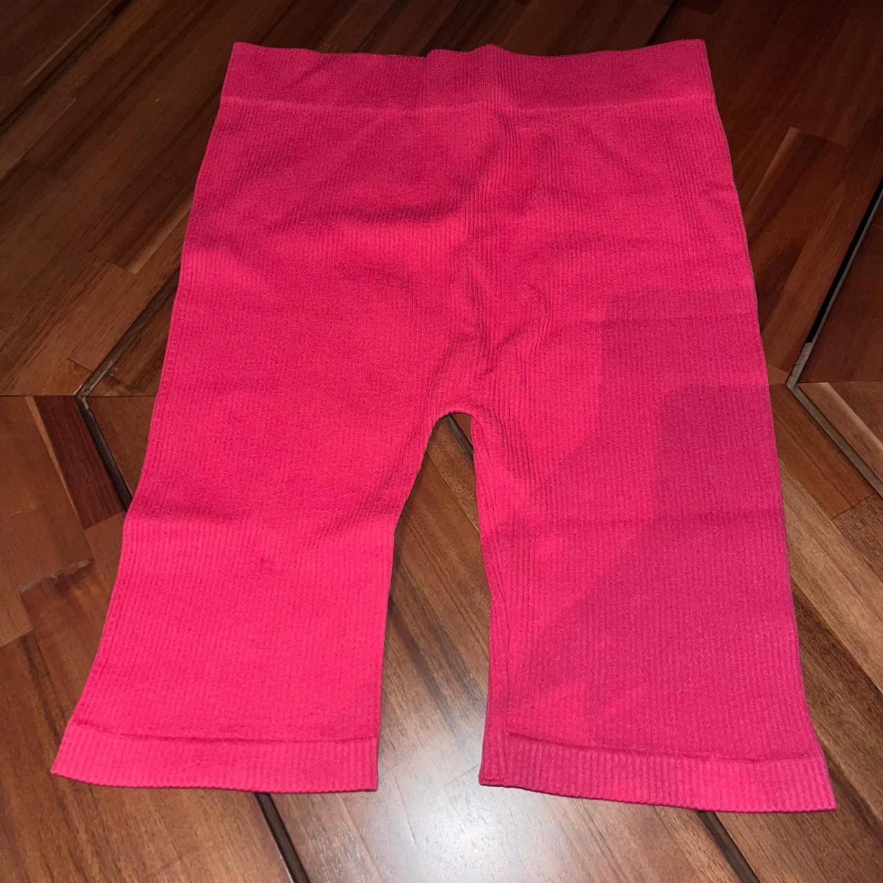 Zara seamless raspberry pink cycling shorts Size... Depop