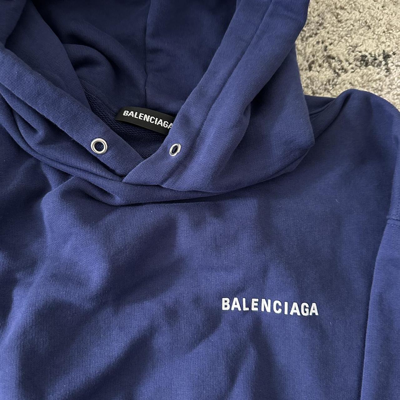 Balenciaga on sale navy hoodie