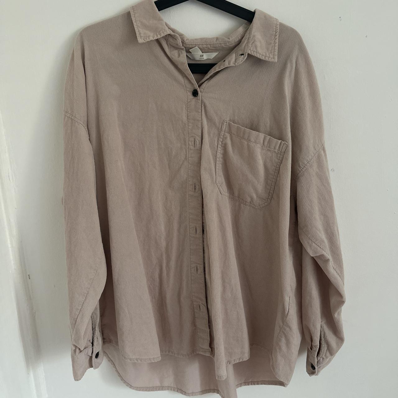 Women's Cream and Tan Poloshirts Depop