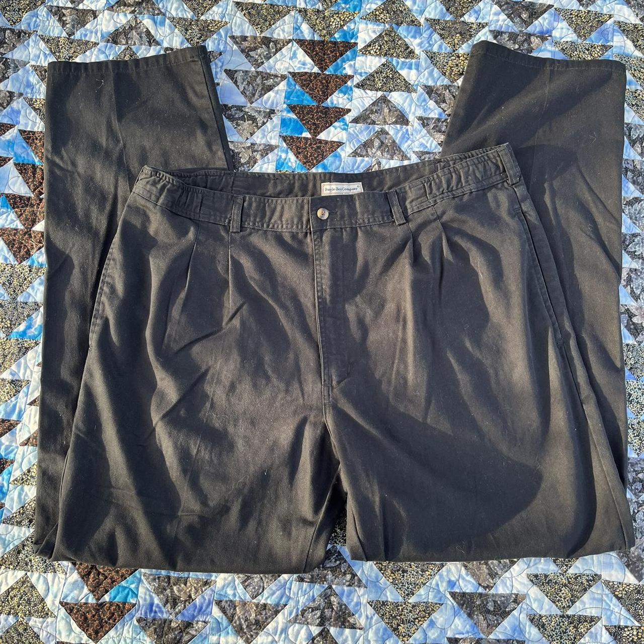 OG BUGLE BOY COMPANY BASICS BLACK SLACKS/PANTS THE... Depop