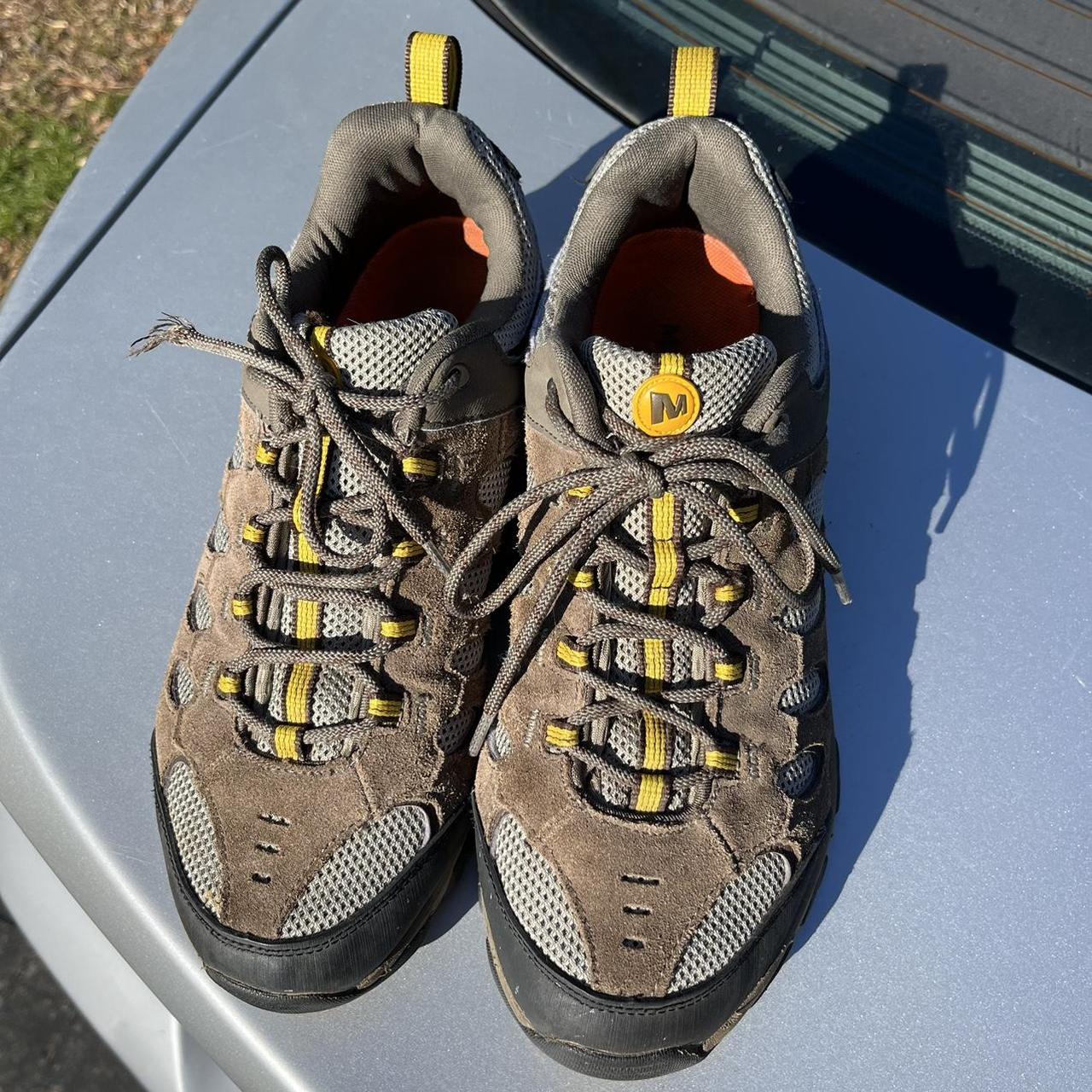 MERRELL TRAIL HIKING CROSS COUNTRY SHOES SUEDE MADE... - Depop