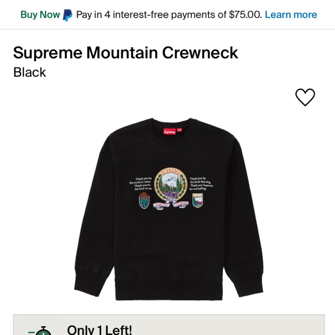 Supreme Mountain Crewneck Size M FW19 Incredible... - Depop